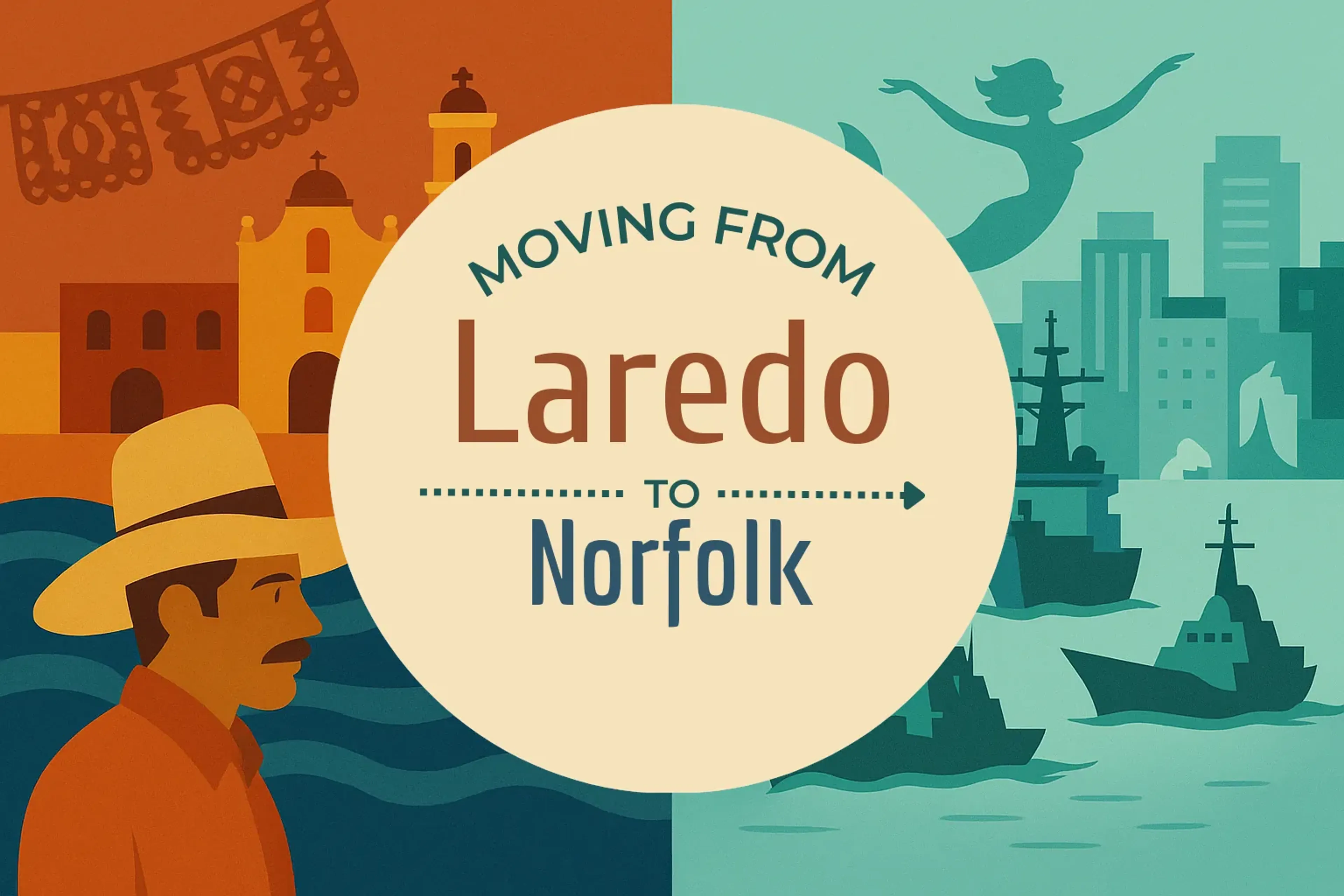Side-by-side comparison of Laredo to Norfolk moving companies