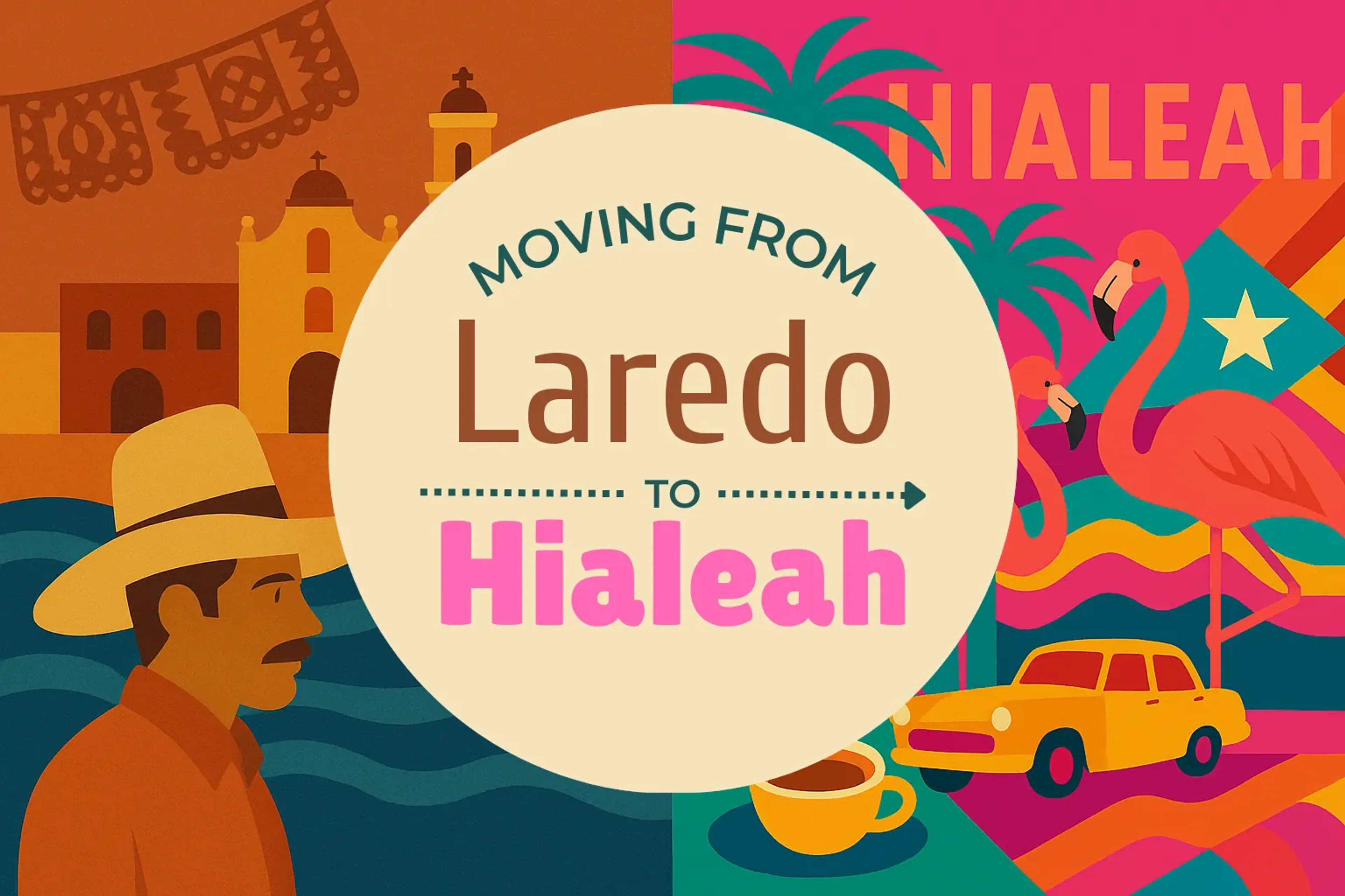 Side-by-side comparison of Laredo to Hialeah moving companies