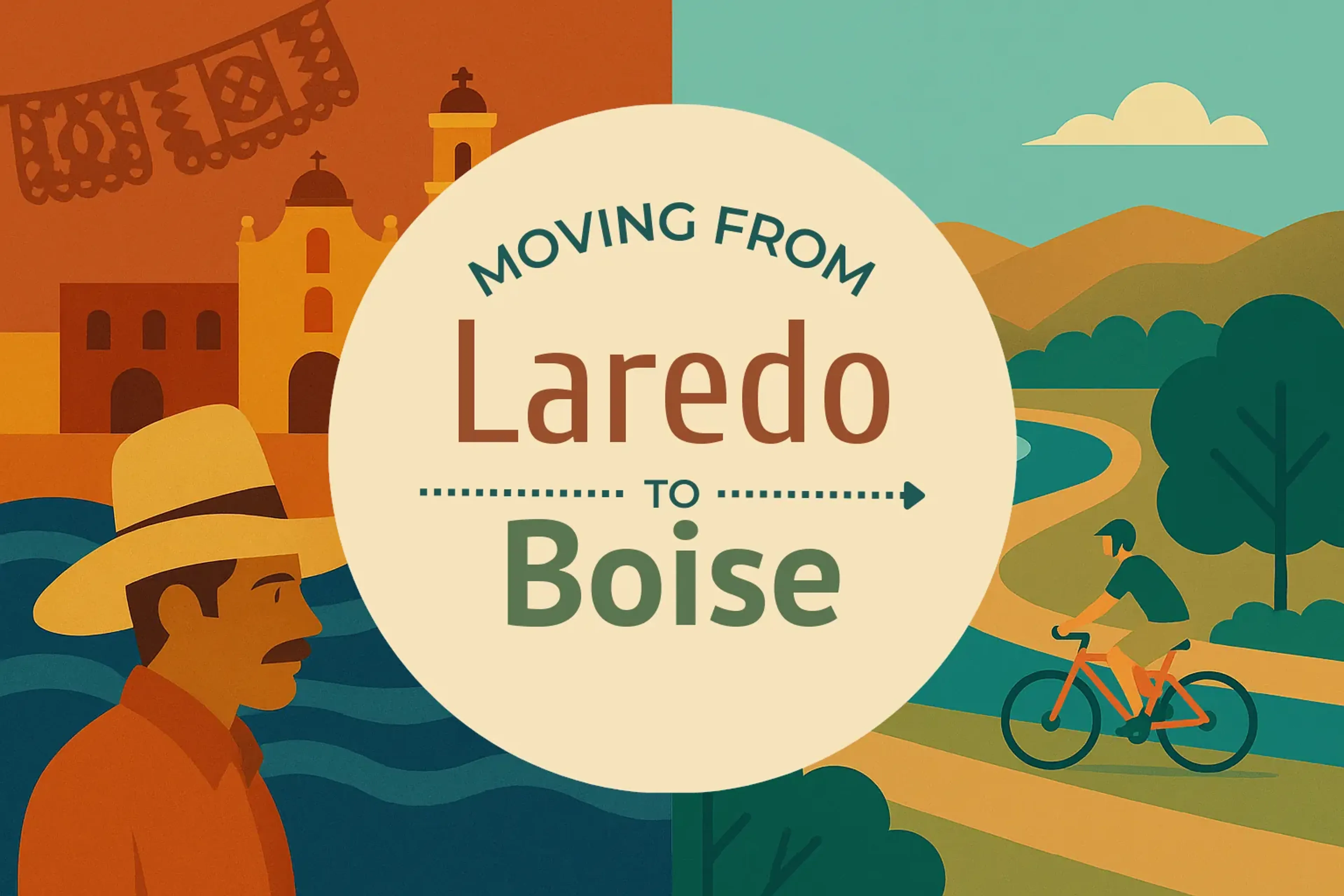 Side-by-side comparison of Laredo to Boise moving companies