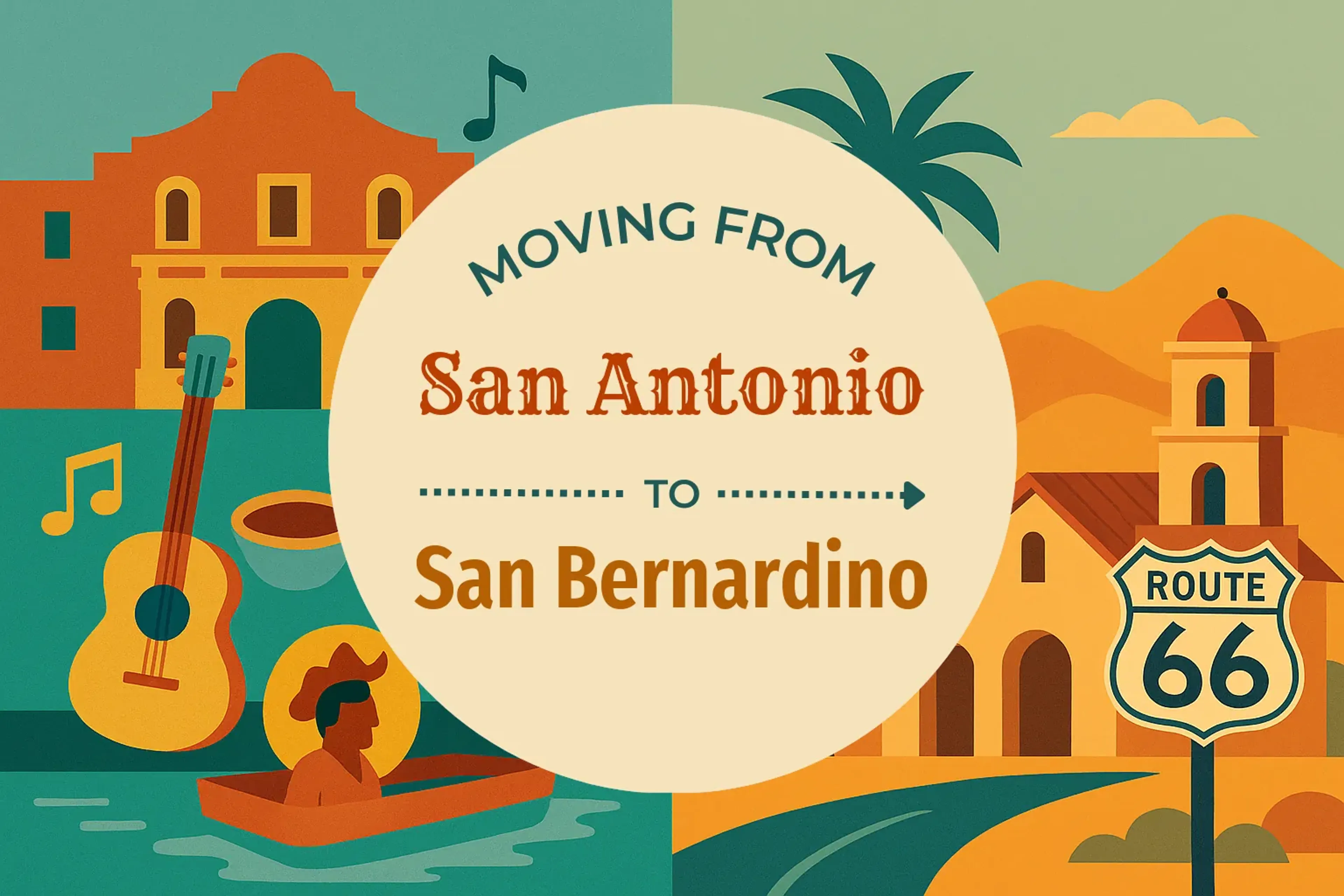 Side-by-side comparison of San Antonio to San Bernardino moving companies