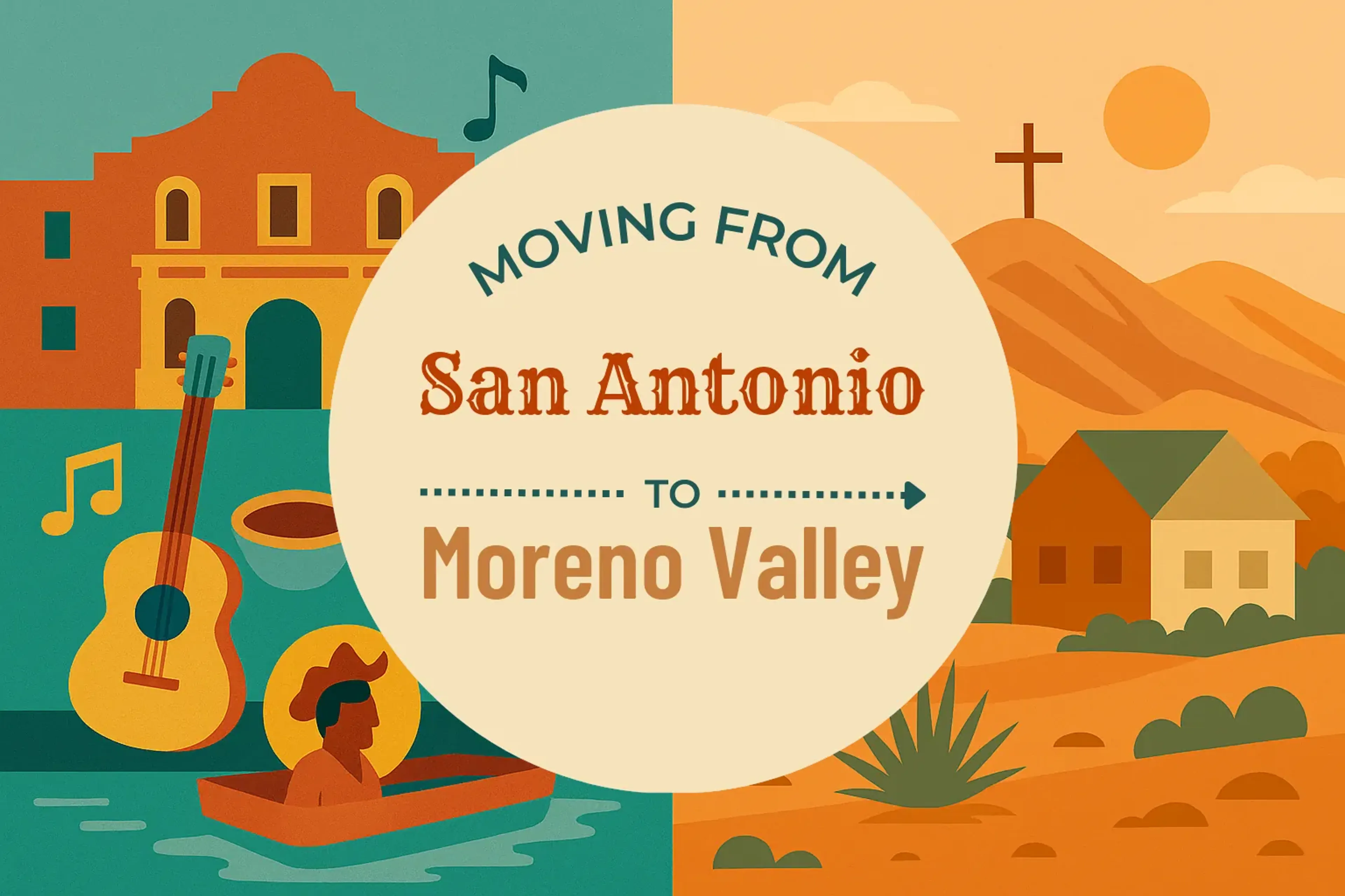 Side-by-side comparison of San Antonio to Moreno Valley moving companies