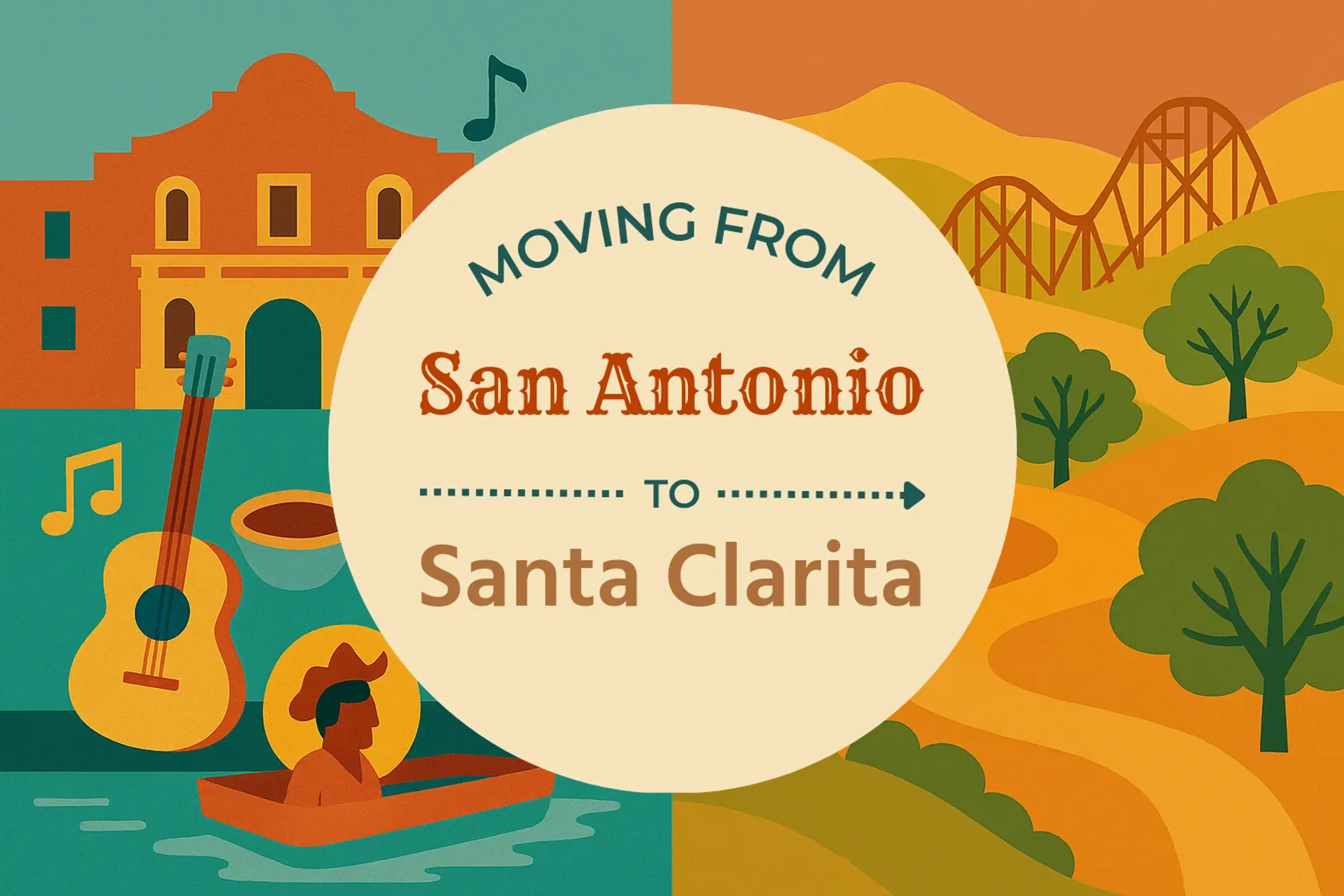 Side-by-side comparison of San Antonio to Santa Clarita moving companies