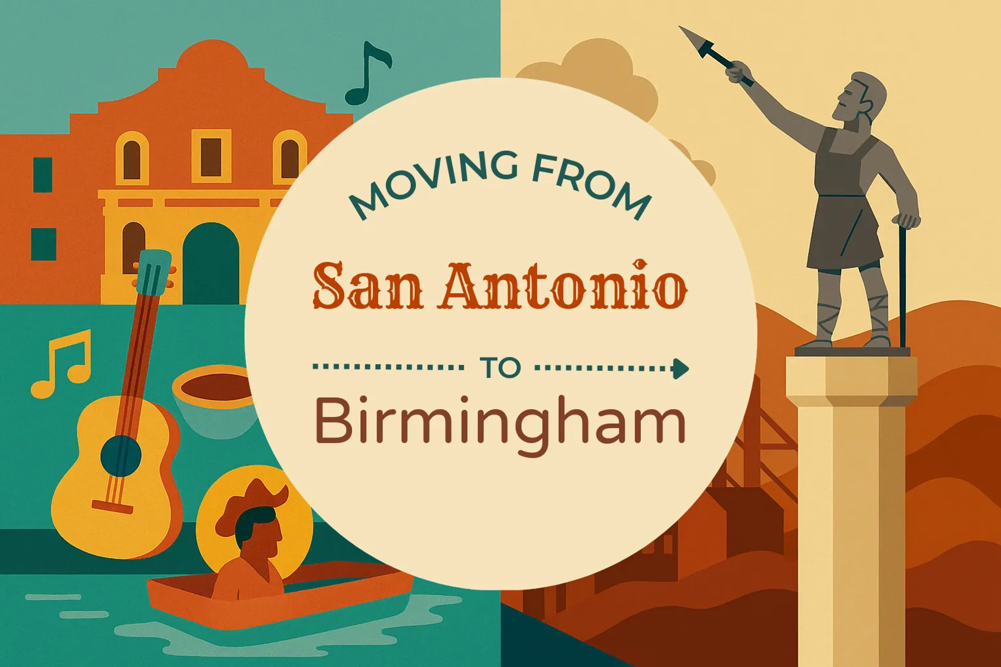 Side-by-side comparison of San Antonio to Birmingham moving companies