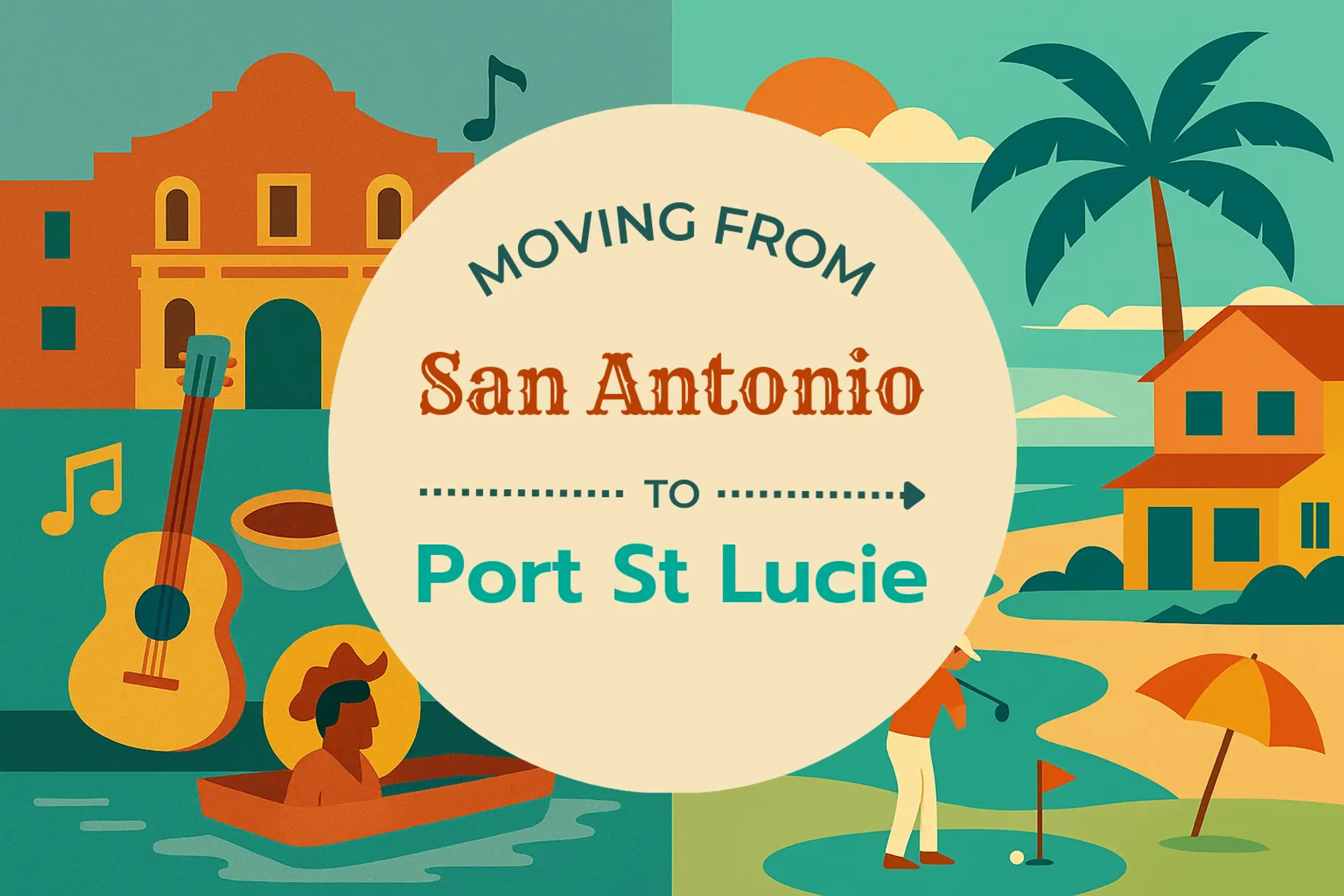 Side-by-side comparison of San Antonio to Port St. Lucie moving companies
