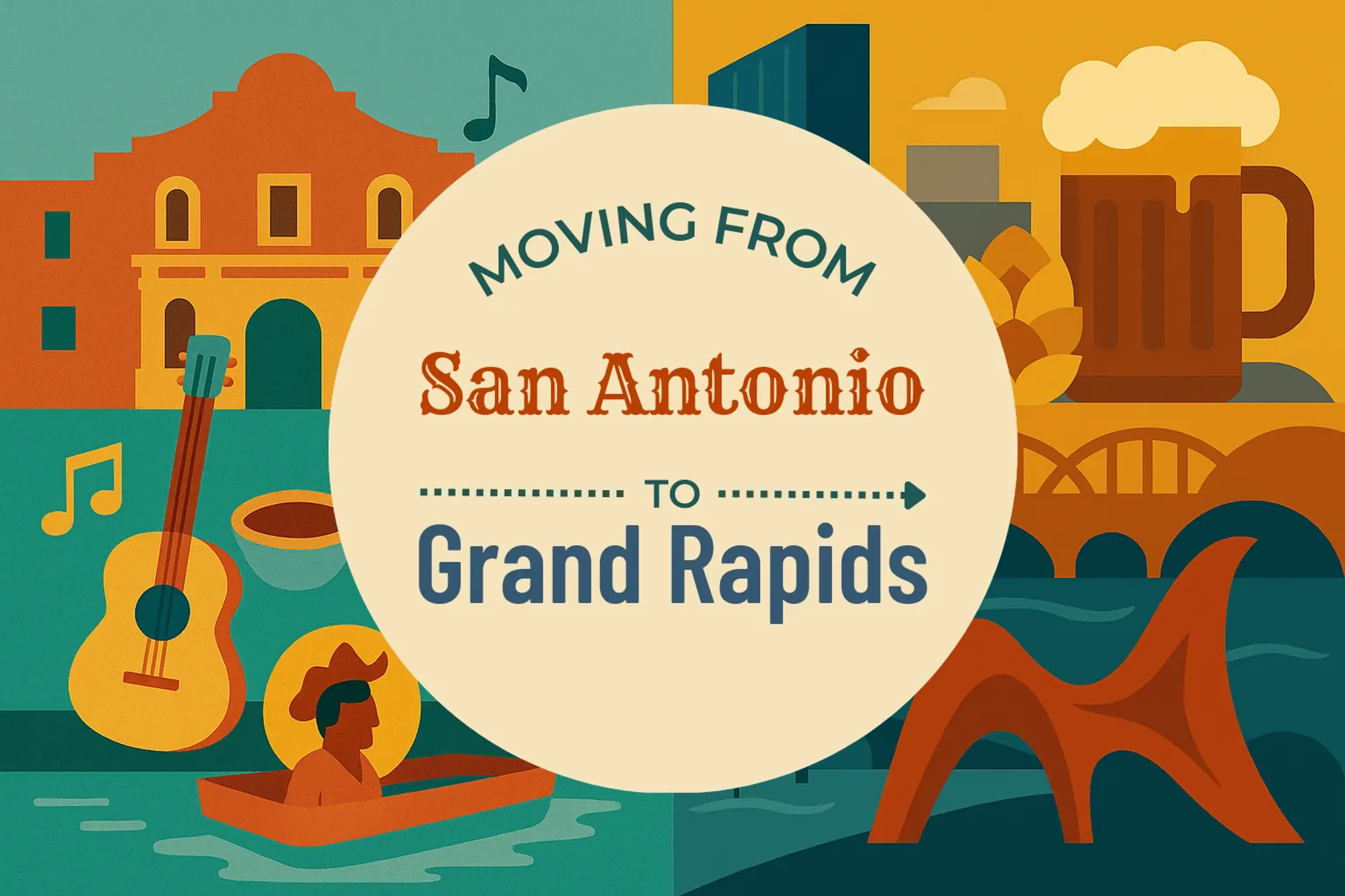Side-by-side comparison of San Antonio to Grand Rapids moving companies