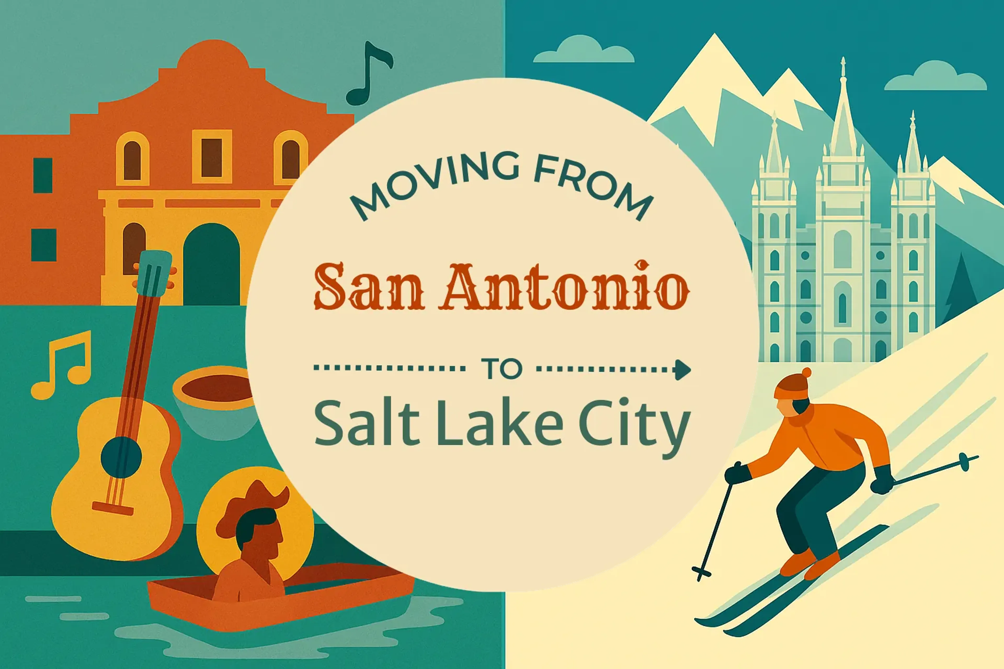 Side-by-side comparison of San Antonio to Salt Lake City moving companies