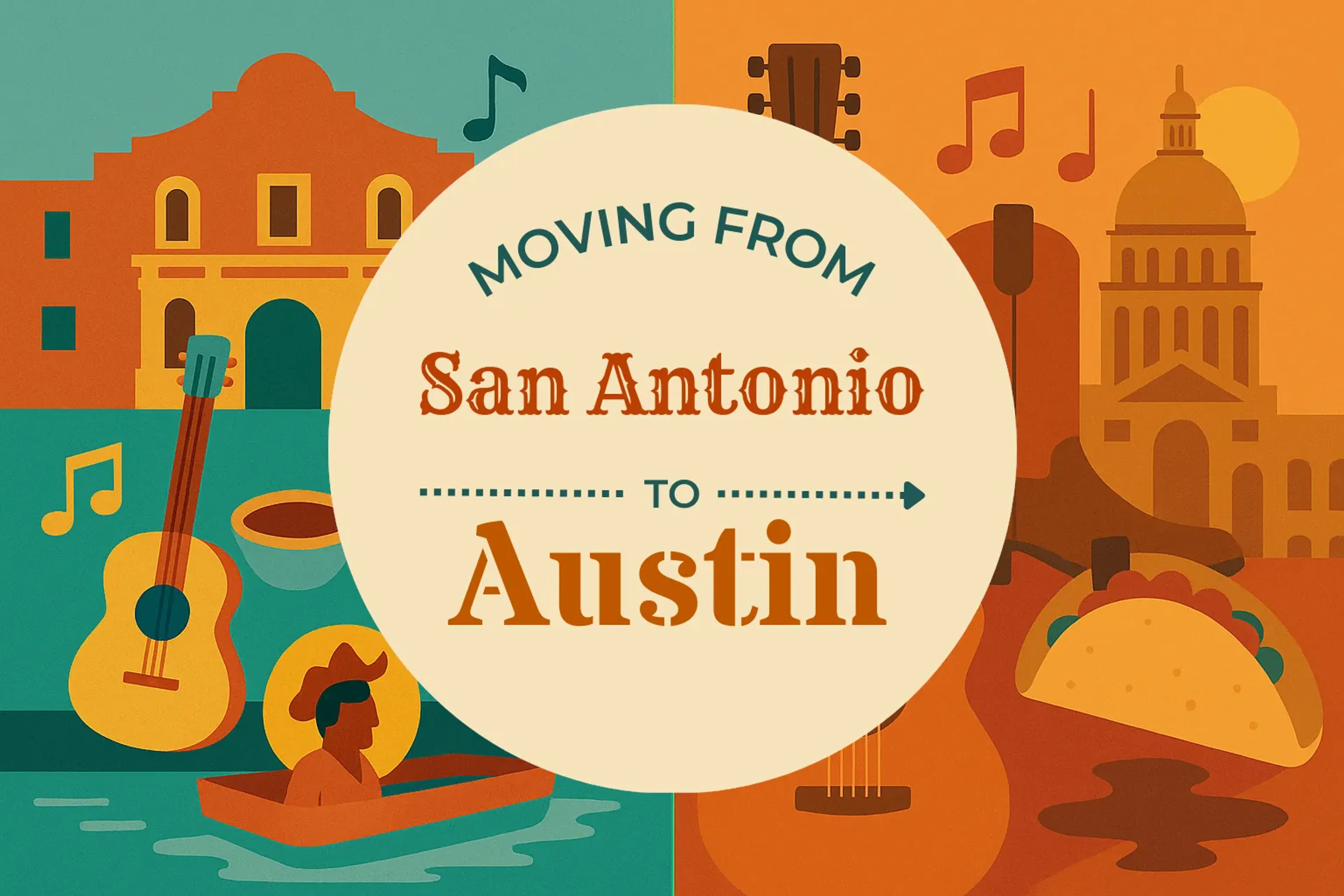 Side-by-side comparison of San Antonio to Austin moving companies