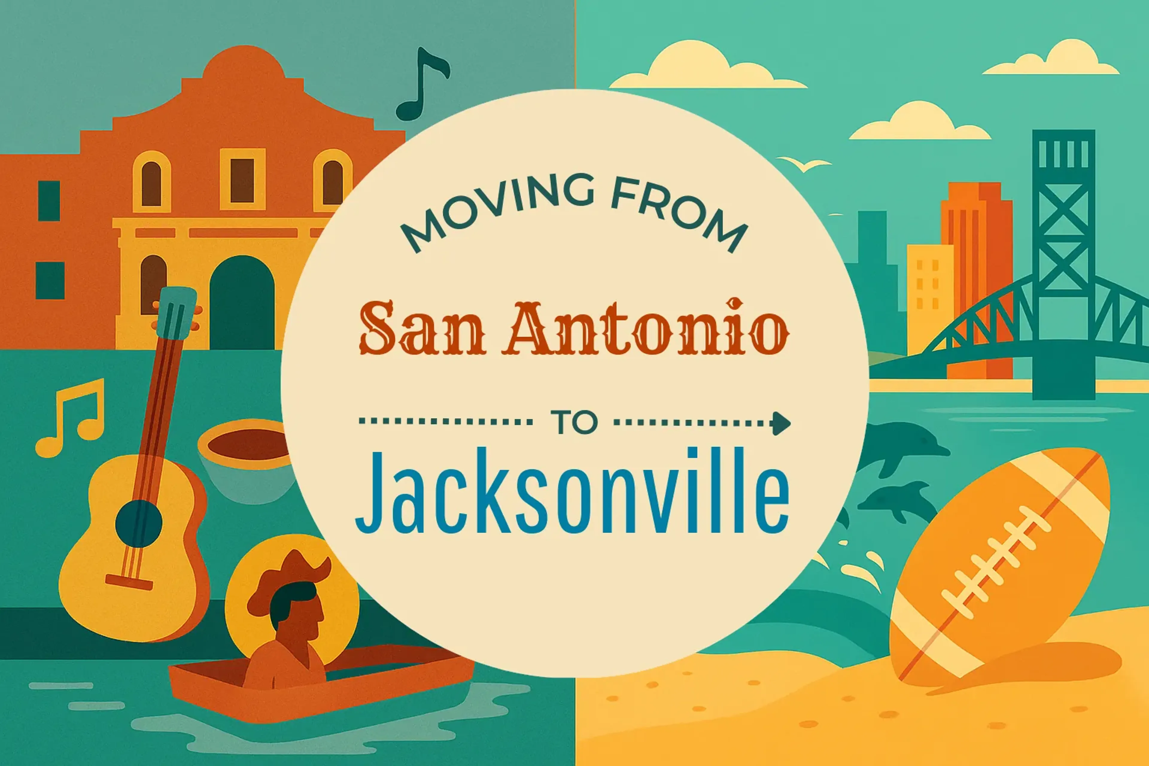 Side-by-side comparison of San Antonio to Jacksonville moving companies