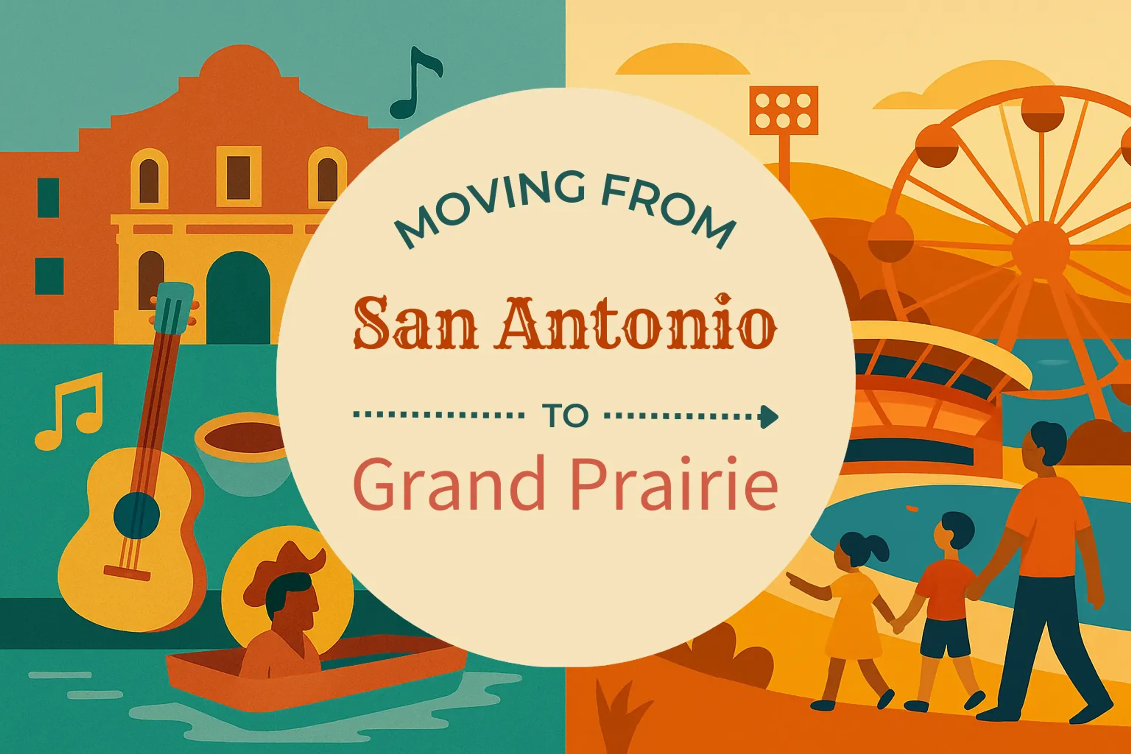 Side-by-side comparison of San Antonio to Grand Prairie moving companies