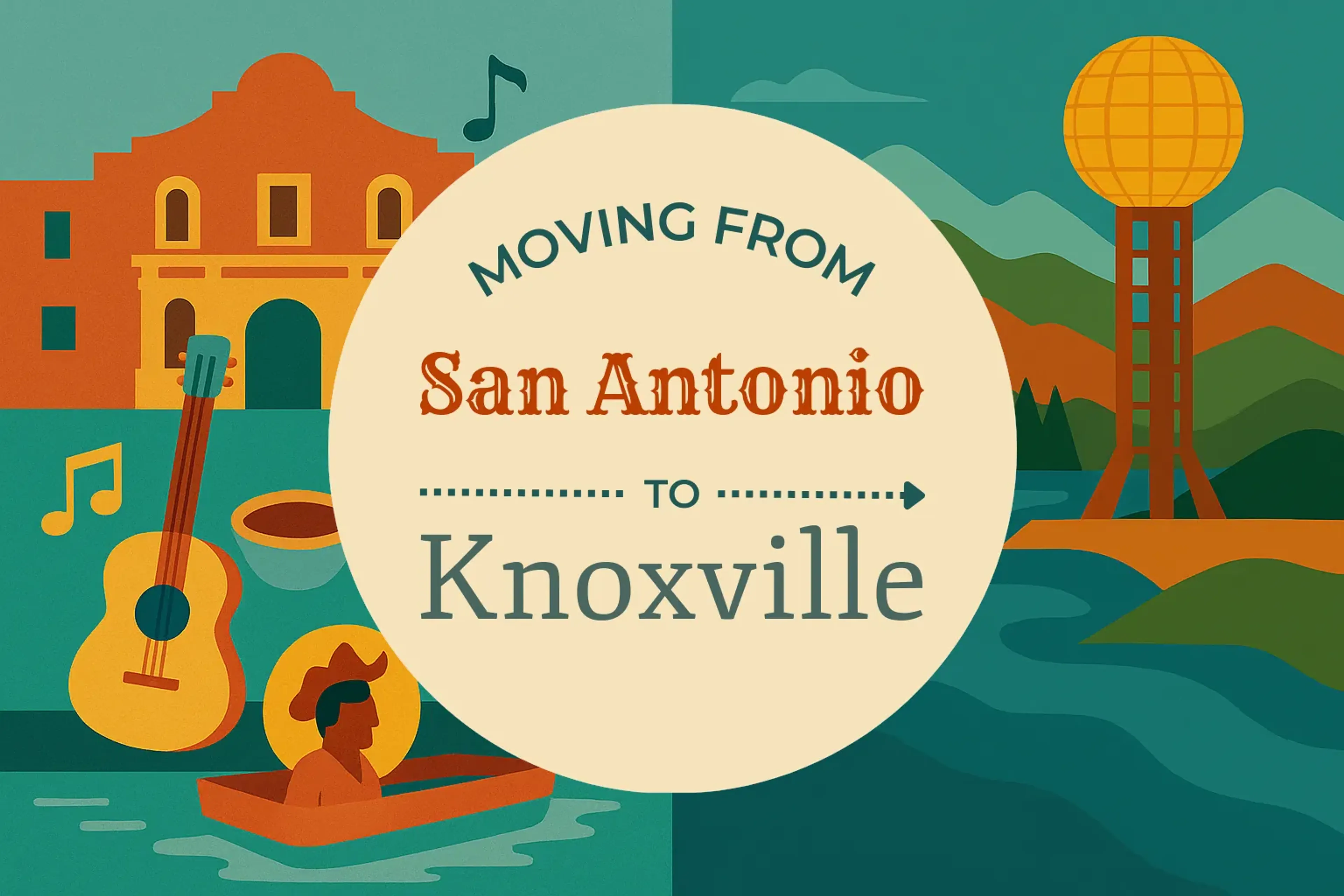 Side-by-side comparison of San Antonio to Knoxville moving companies