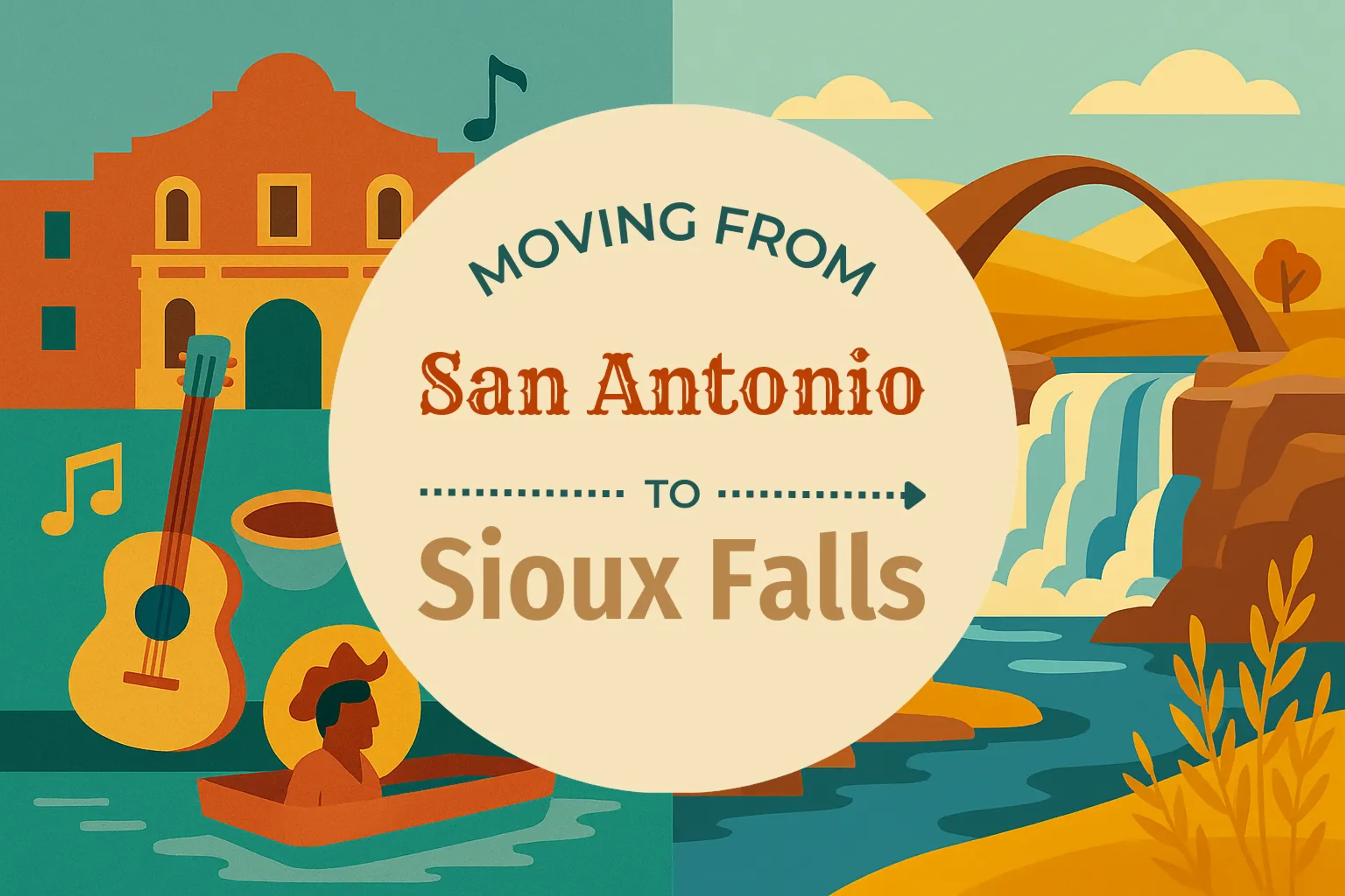 Side-by-side comparison of San Antonio to Sioux Falls moving companies