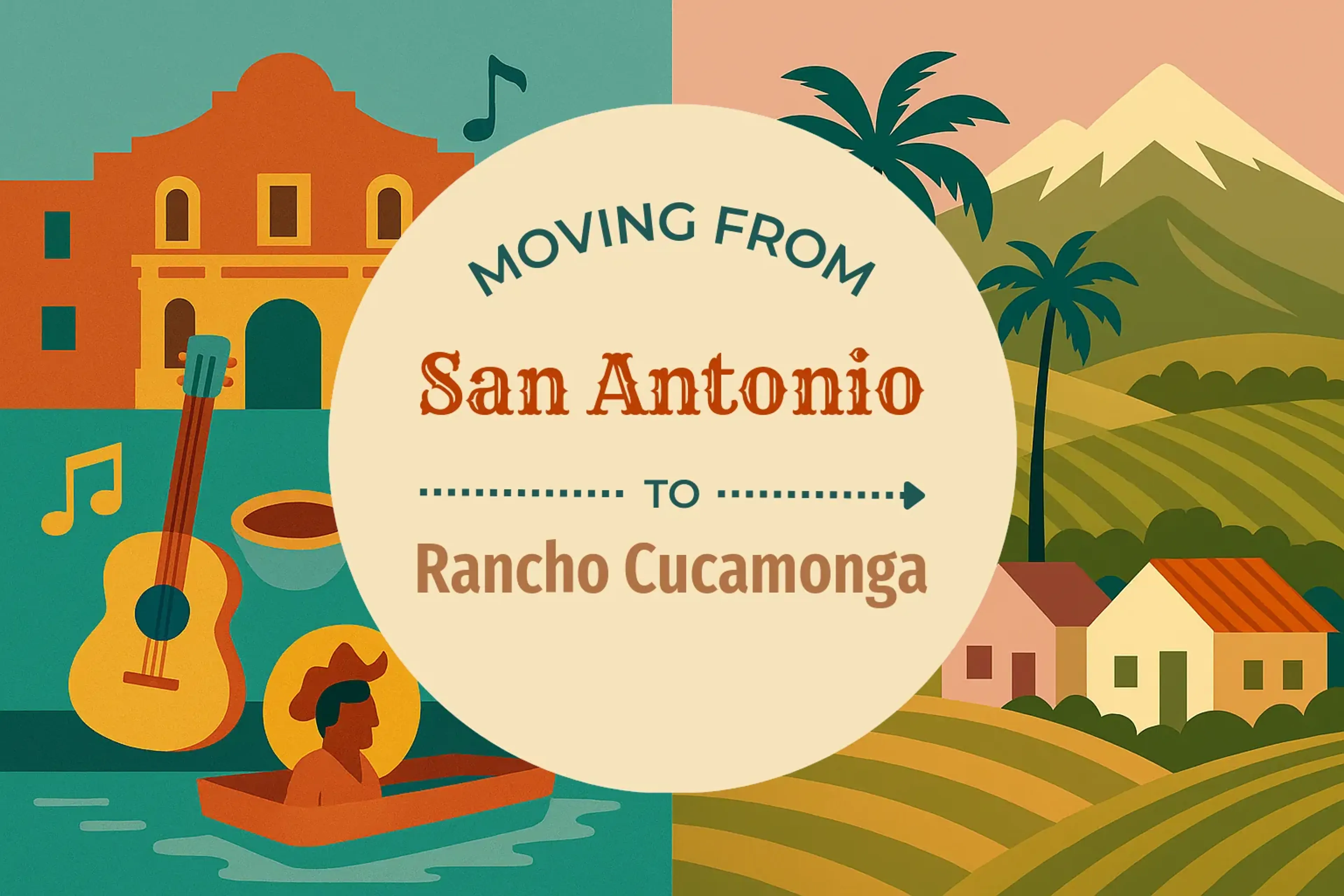 Side-by-side comparison of San Antonio to Rancho Cucamonga moving companies