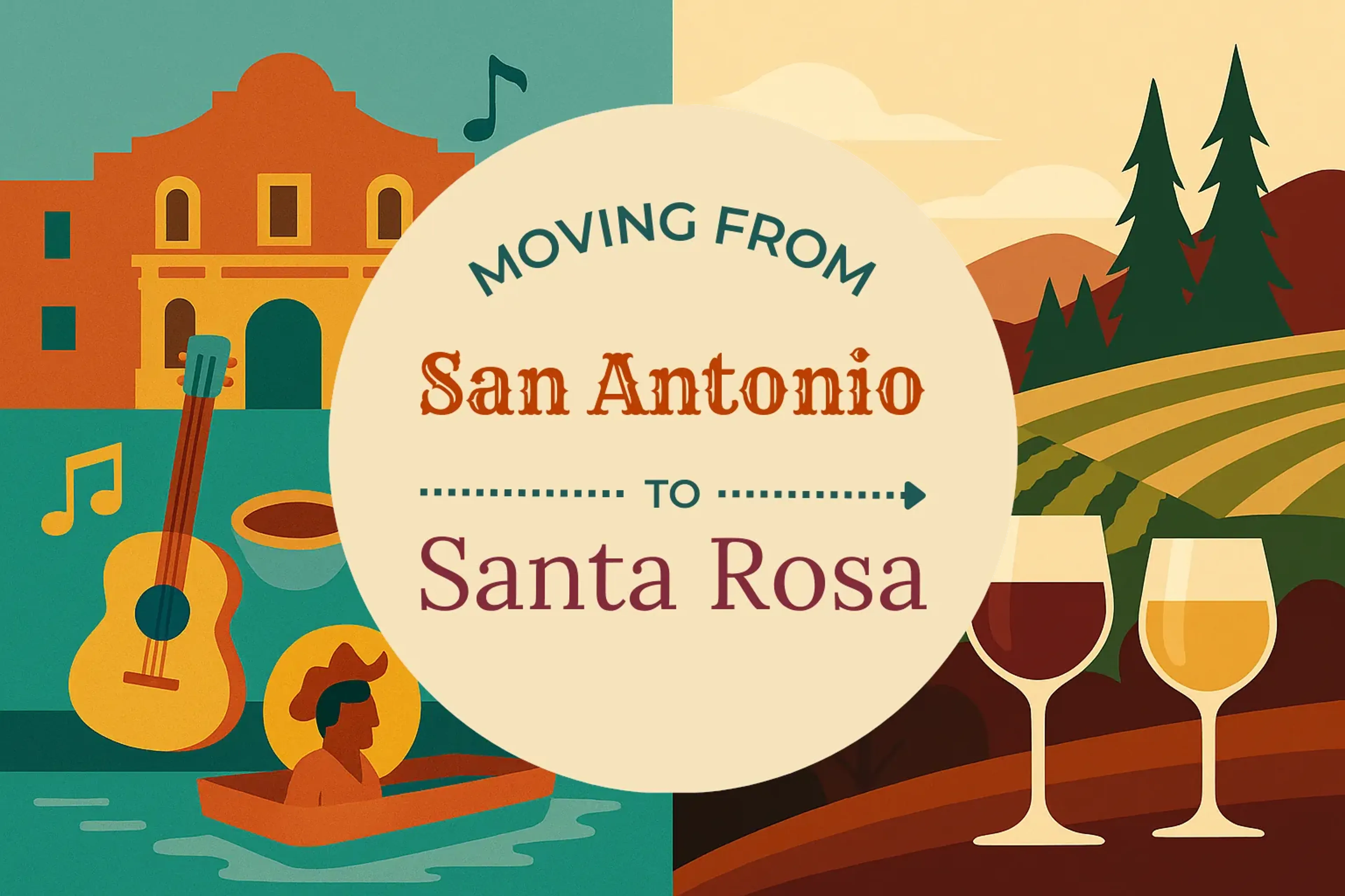 Side-by-side comparison of San Antonio to Santa Rosa moving companies