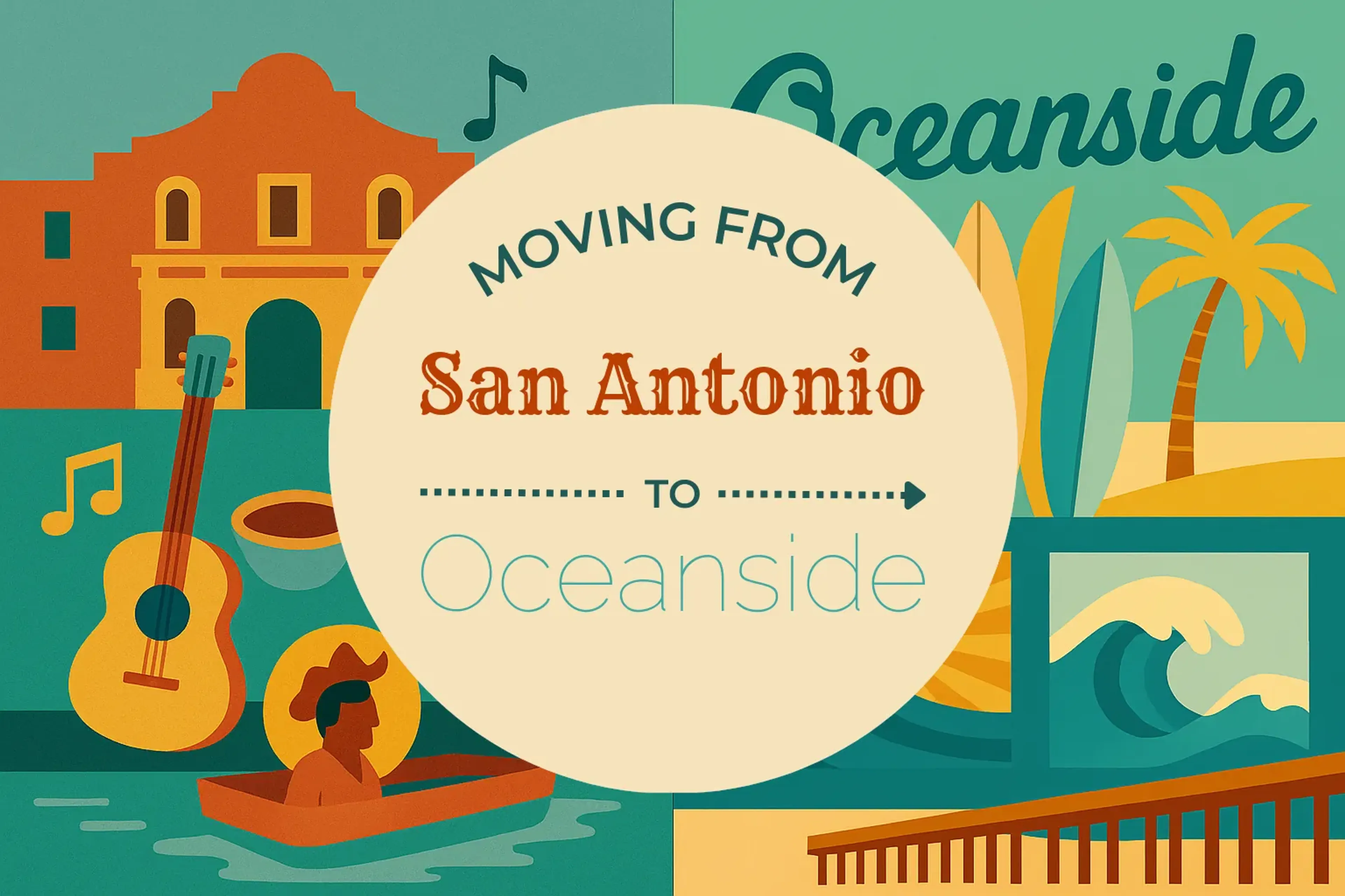 Side-by-side comparison of San Antonio to Oceanside moving companies
