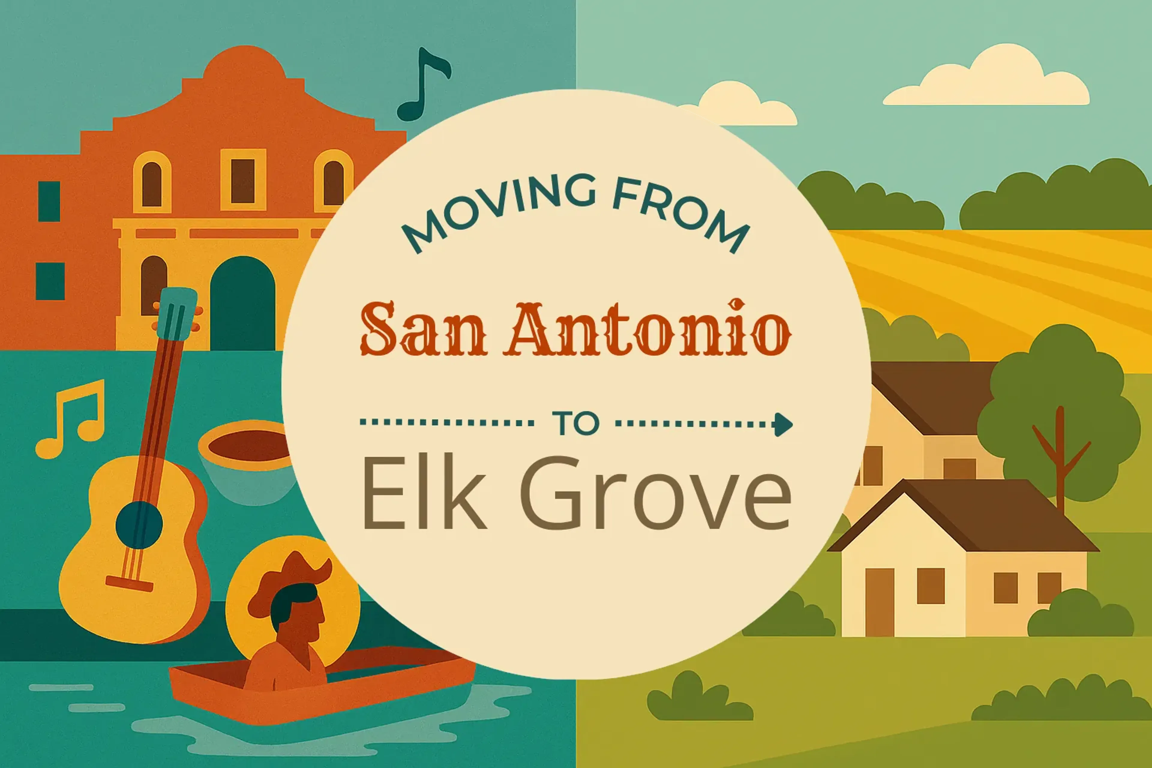 Side-by-side comparison of San Antonio to Elk Grove moving companies