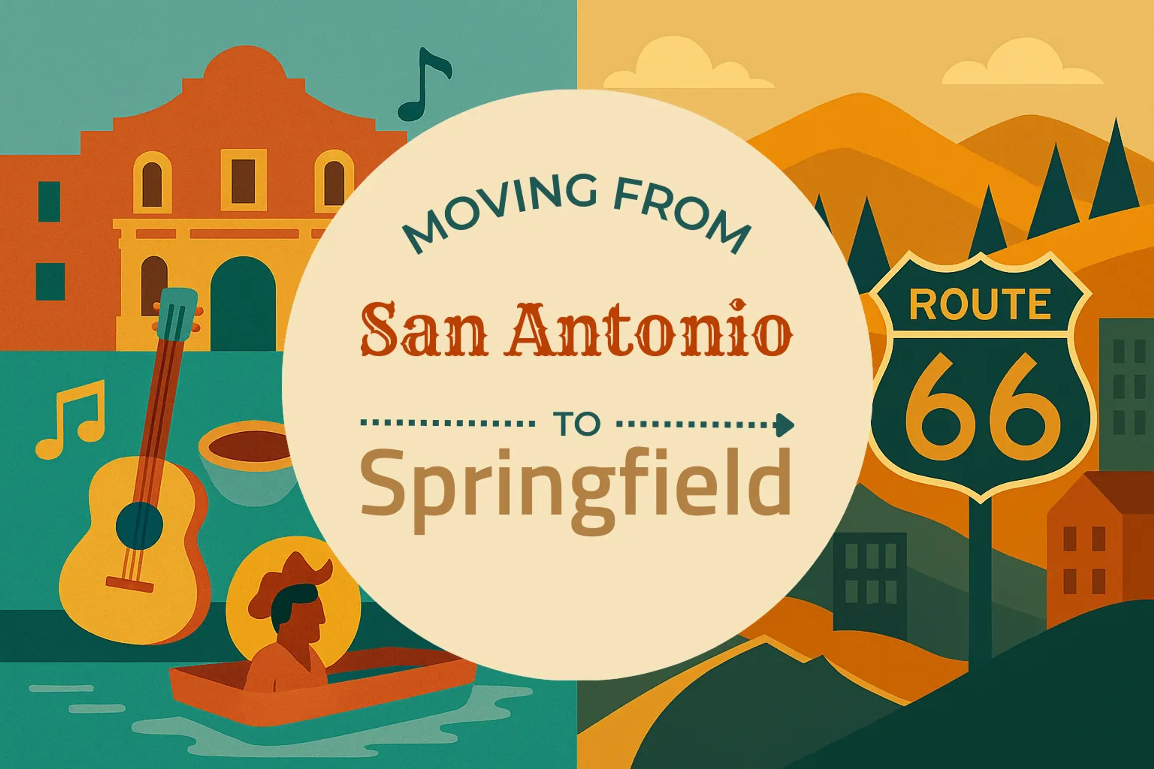 Side-by-side comparison of San Antonio to Springfield moving companies