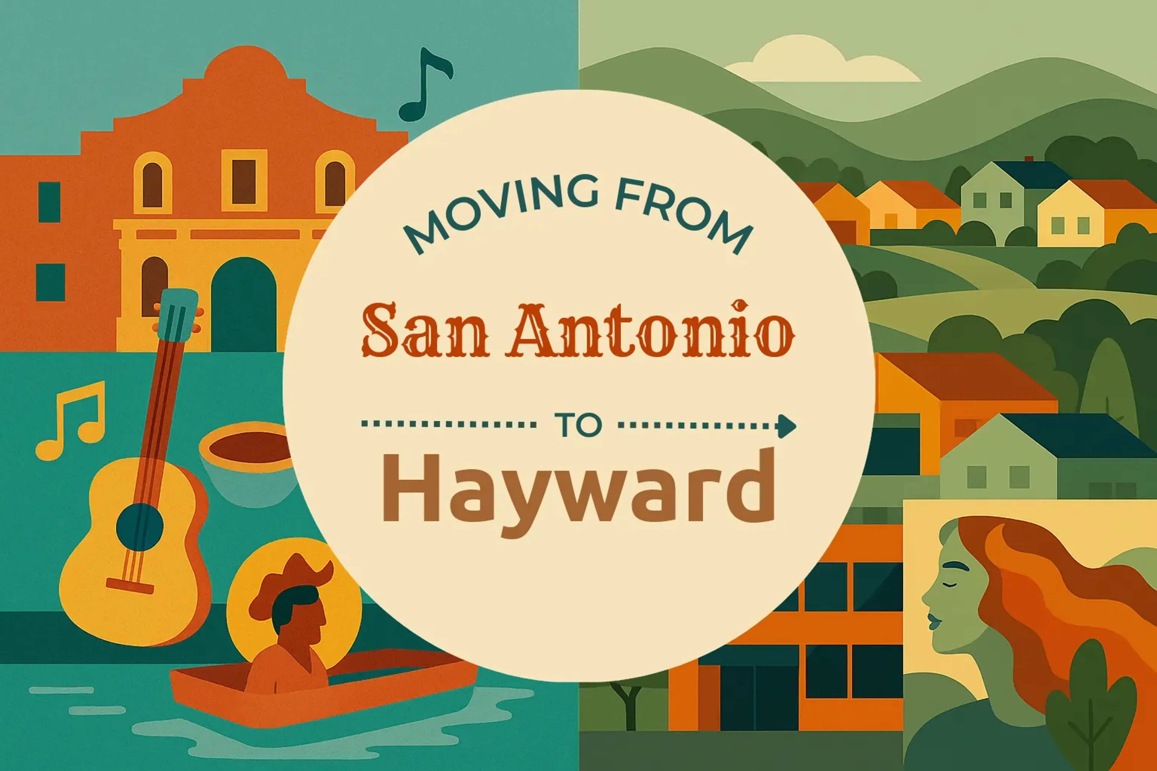 Side-by-side comparison of San Antonio to Hayward moving companies