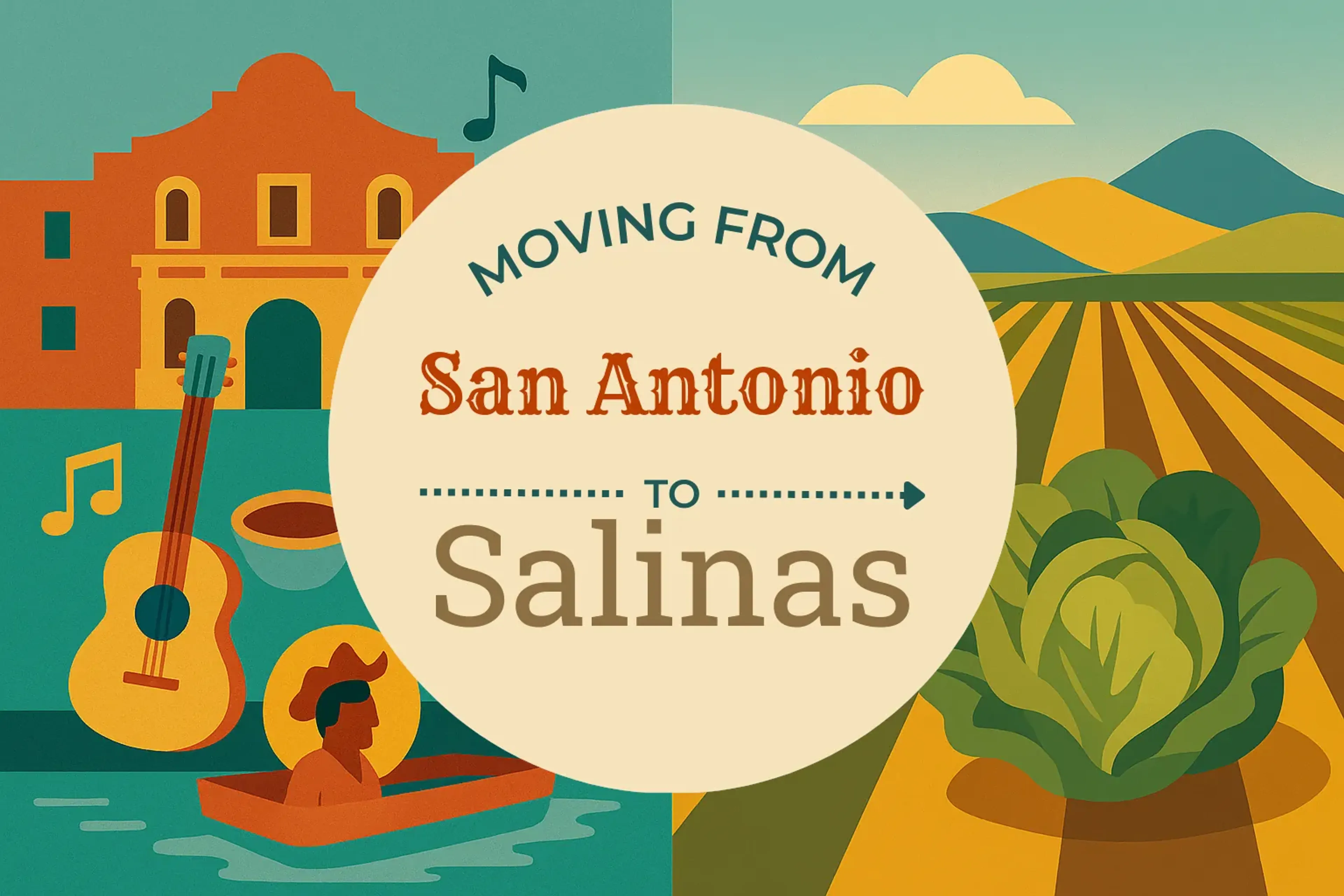 Side-by-side comparison of San Antonio to Salinas moving companies