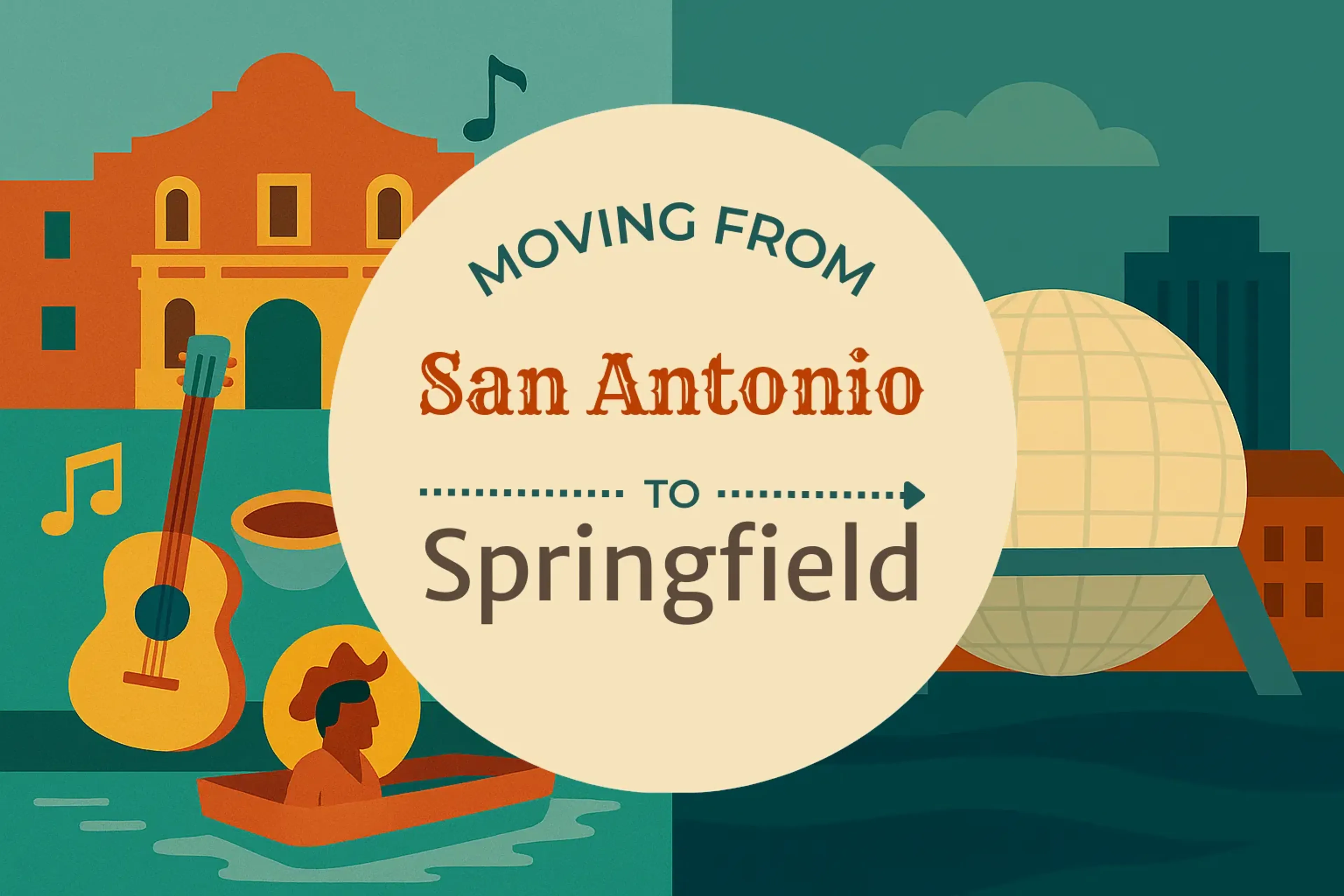 Side-by-side comparison of San Antonio to Springfield moving companies