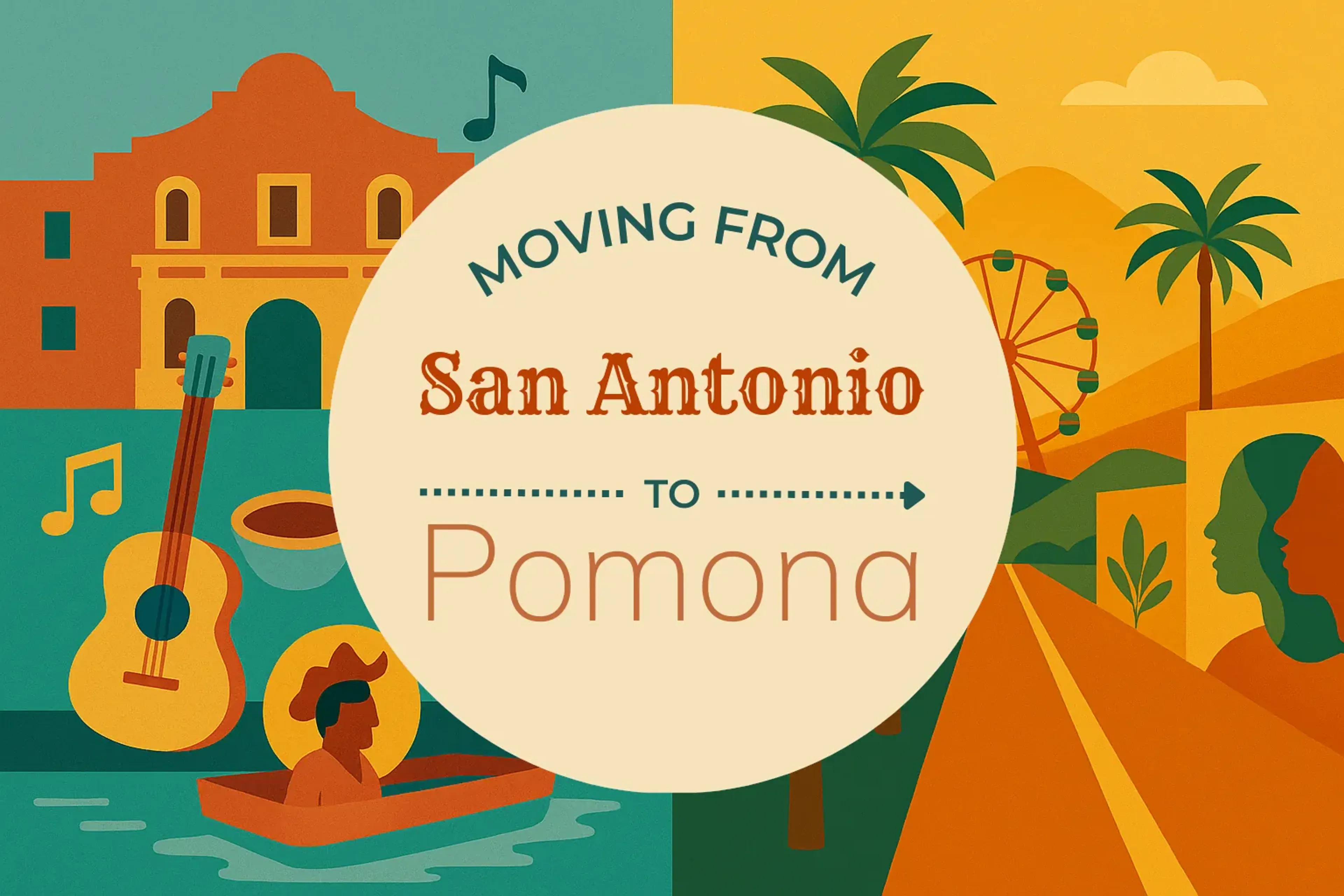 Side-by-side comparison of San Antonio to Pomona moving companies