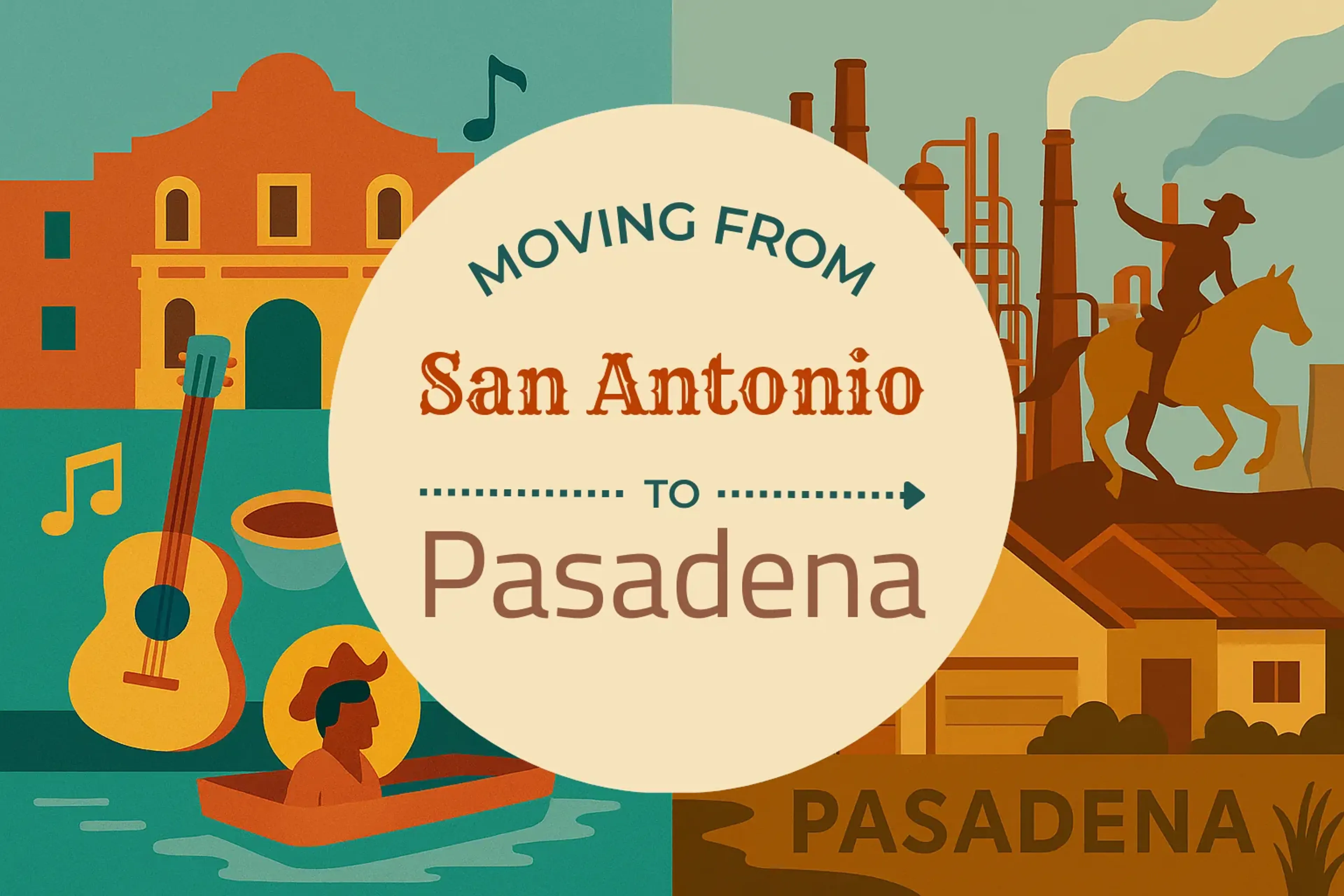 Side-by-side comparison of San Antonio to Pasadena moving companies