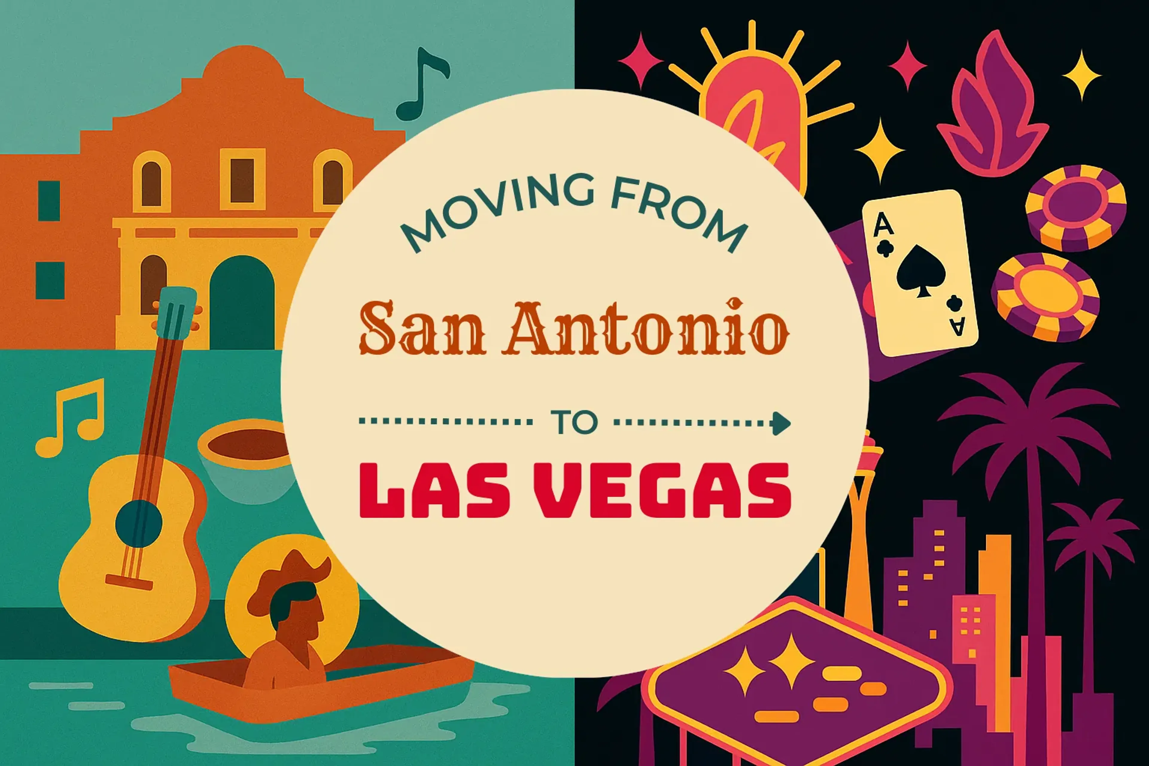 Side-by-side comparison of San Antonio to Las Vegas moving companies