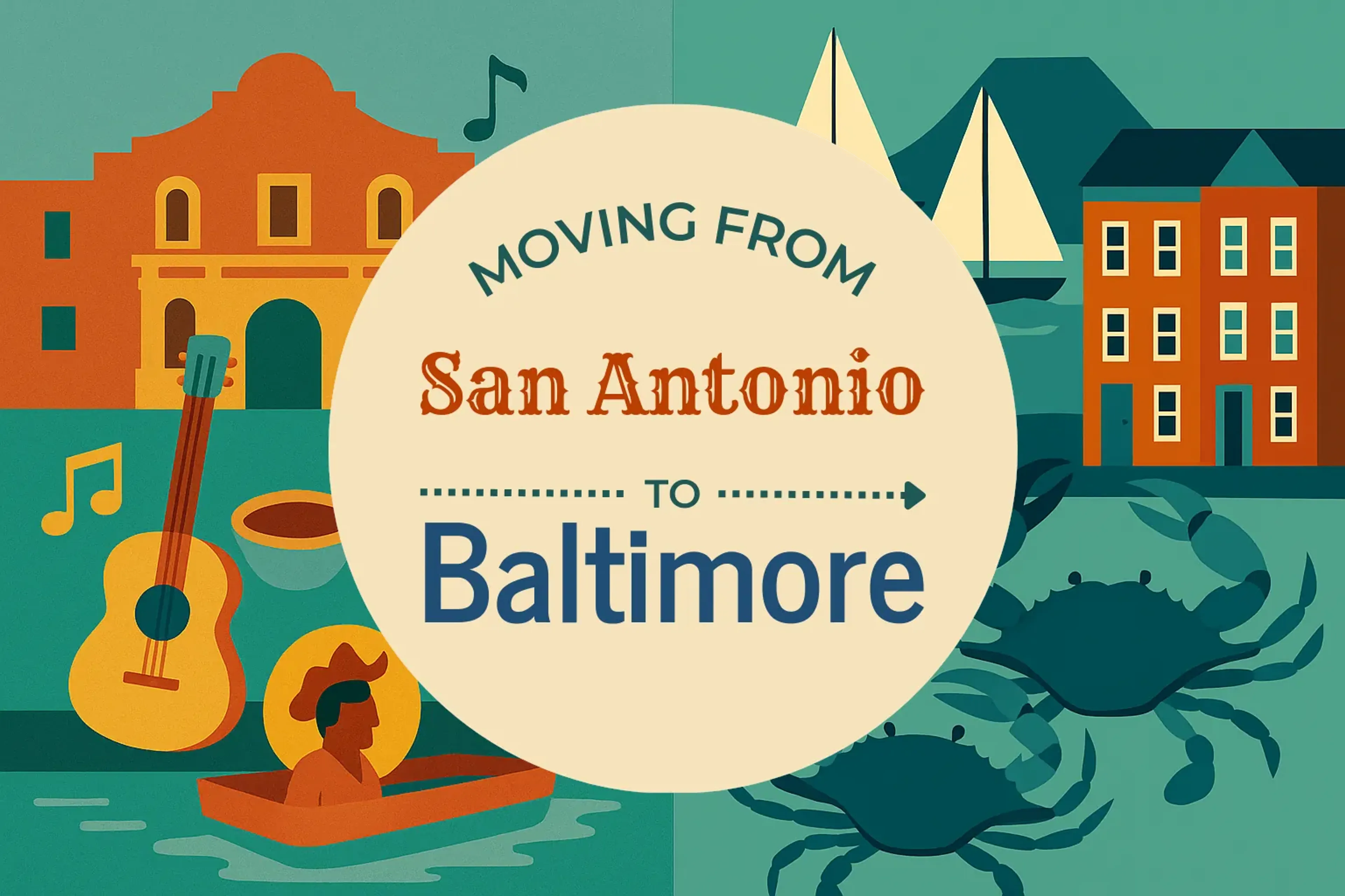 Side-by-side comparison of San Antonio to Baltimore moving companies