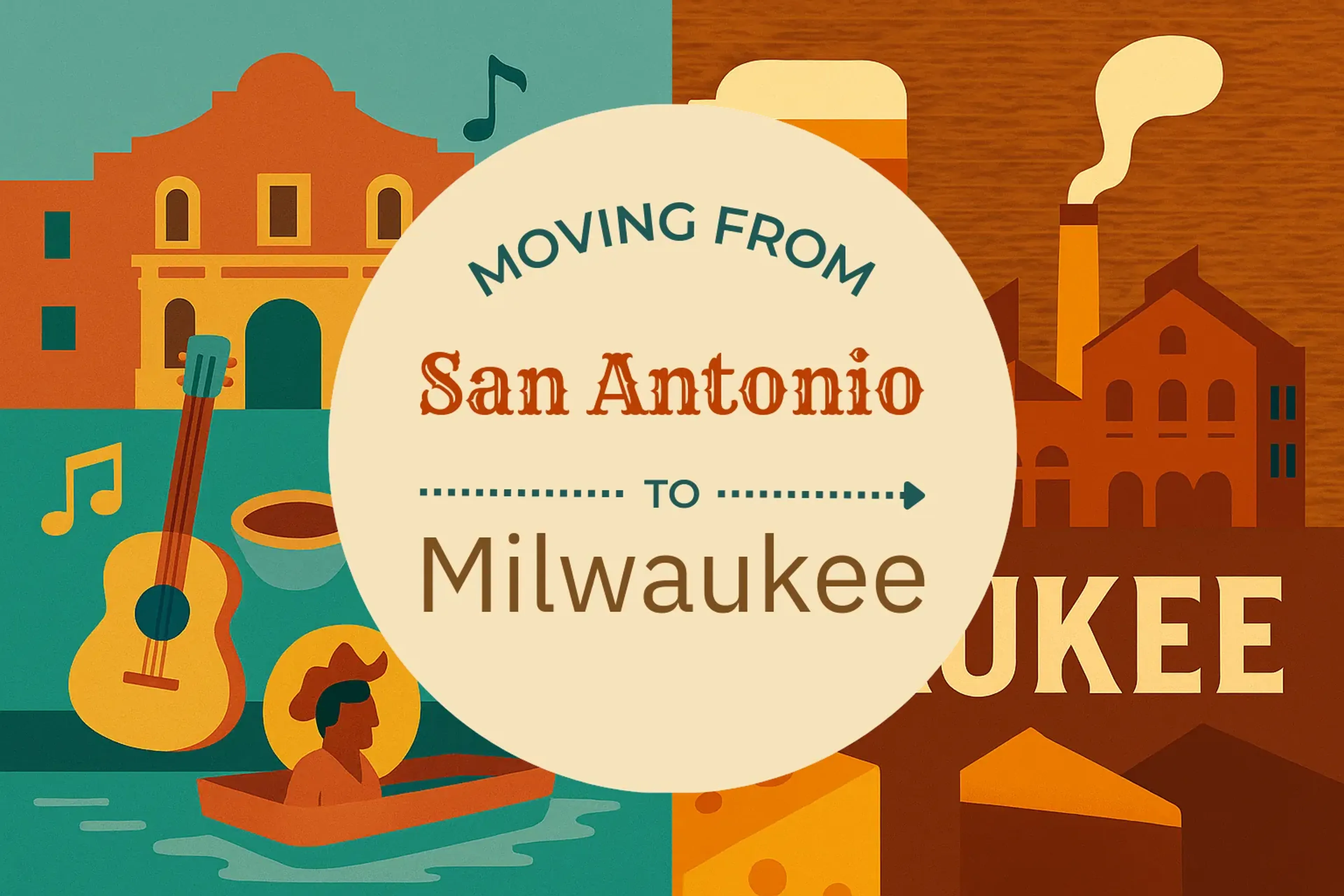 Side-by-side comparison of San Antonio to Milwaukee moving companies