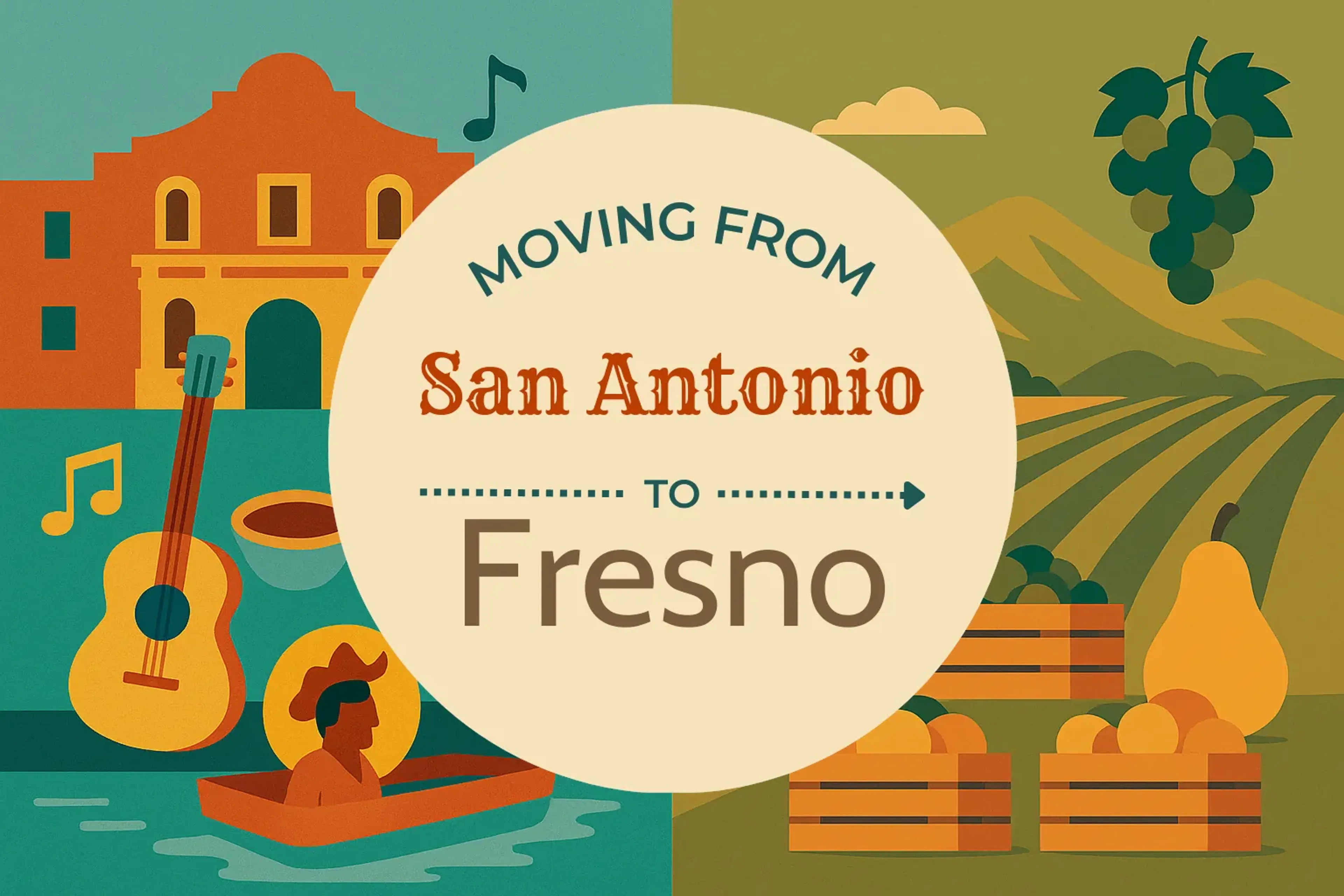 Side-by-side comparison of San Antonio to Fresno moving companies