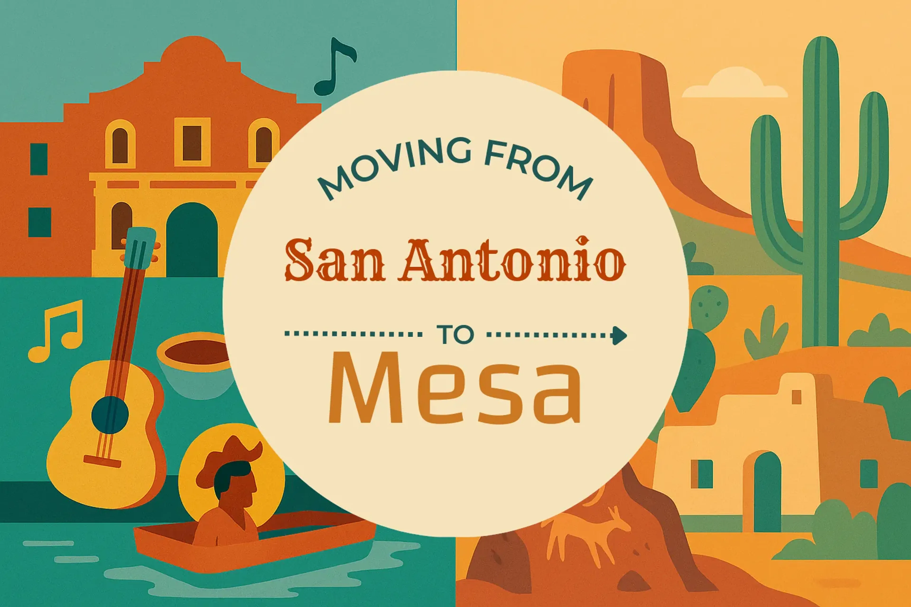 Side-by-side comparison of San Antonio to Mesa moving companies