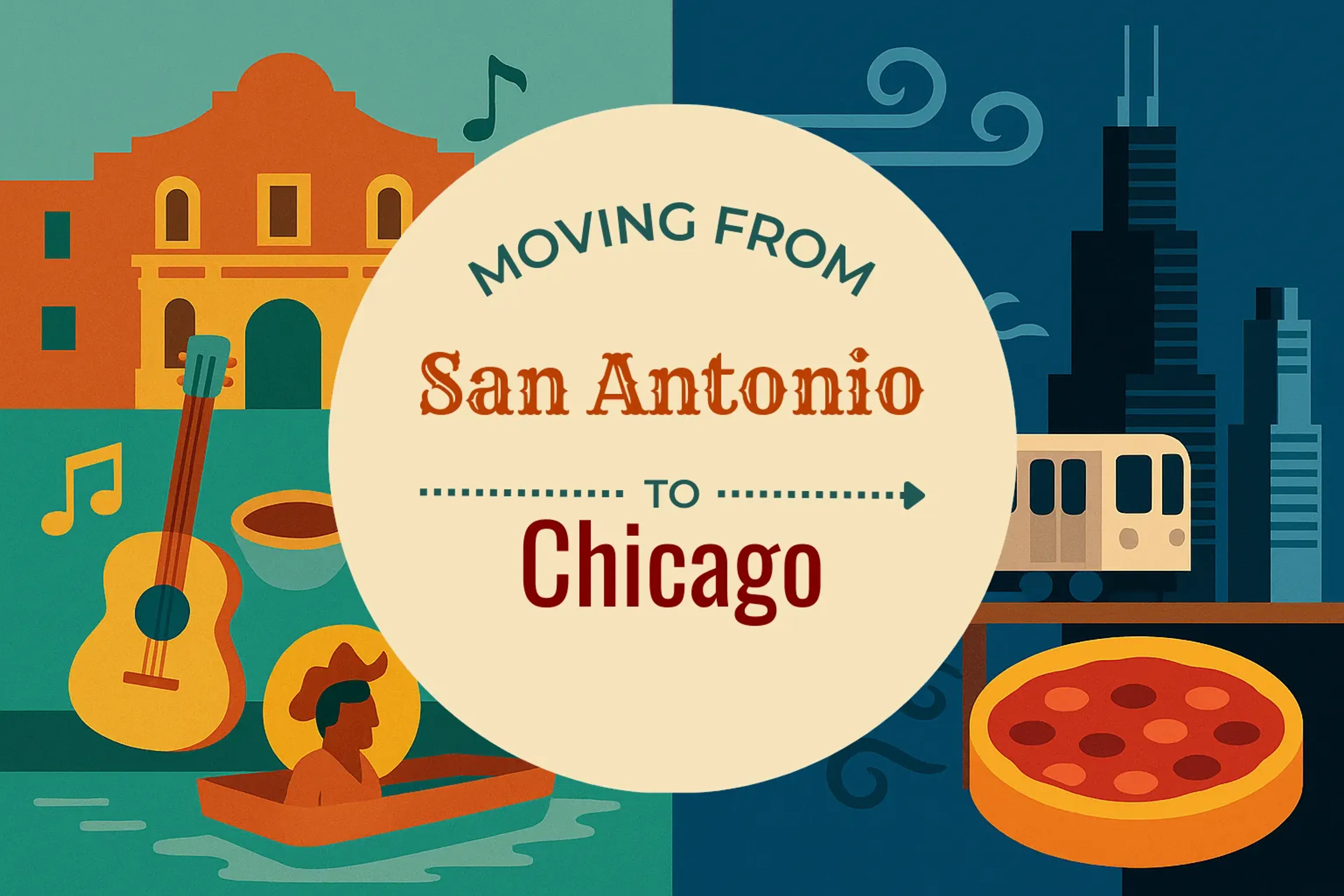 Side-by-side comparison of San Antonio to Chicago moving companies