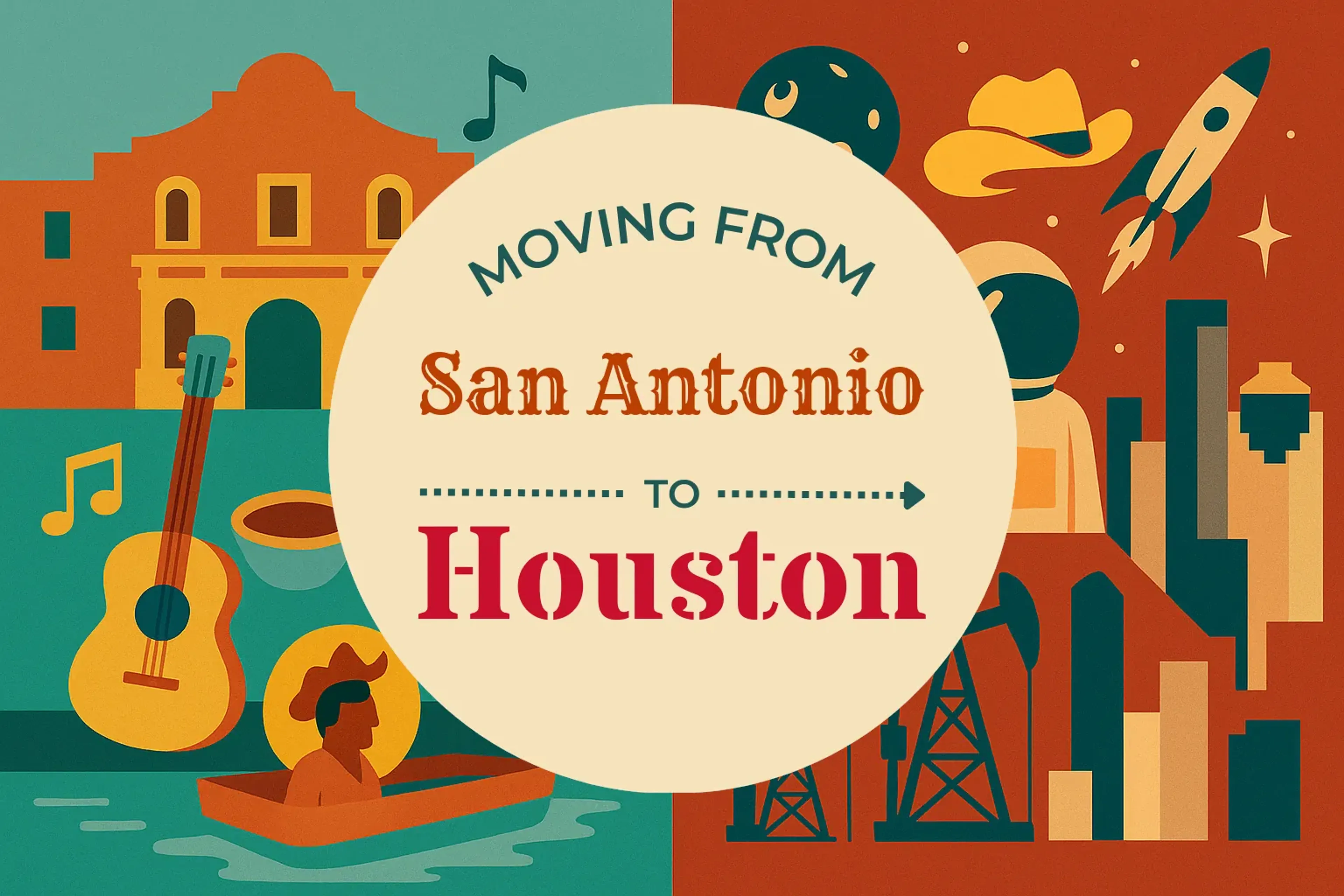 Side-by-side comparison of San Antonio to Houston moving companies