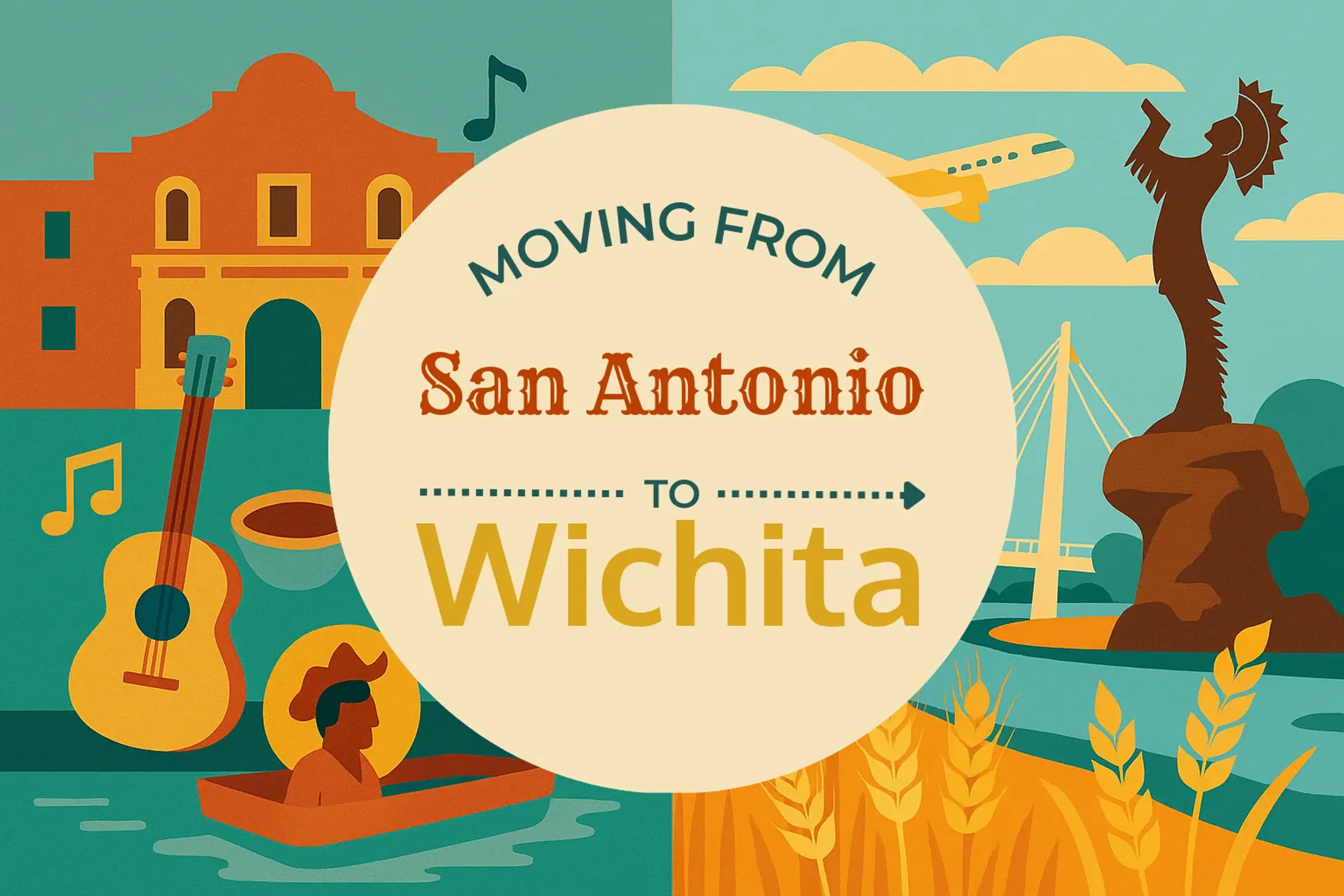 Side-by-side comparison of San Antonio to Wichita moving companies