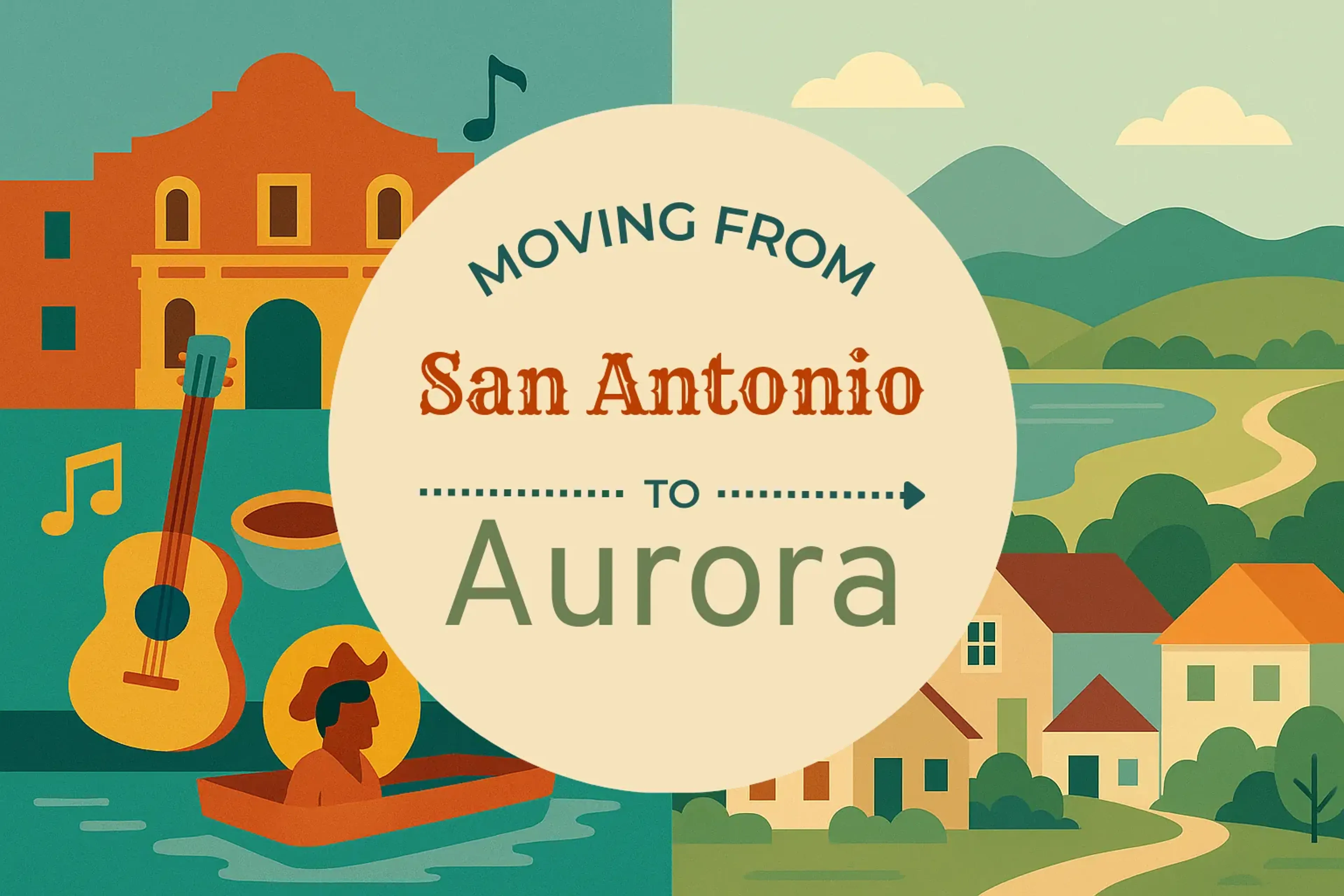 Side-by-side comparison of San Antonio to Aurora moving companies