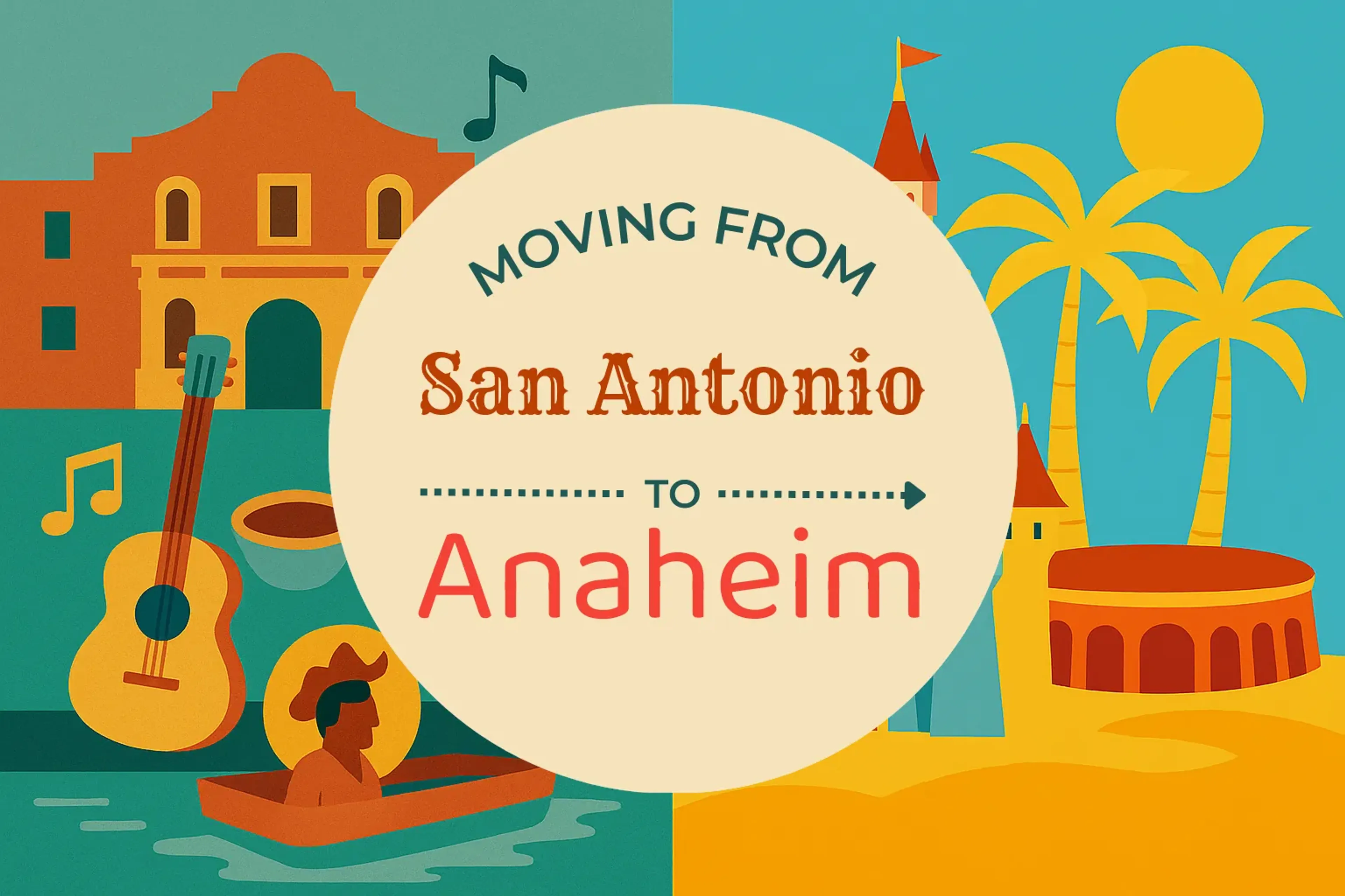 Side-by-side comparison of San Antonio to Anaheim moving companies
