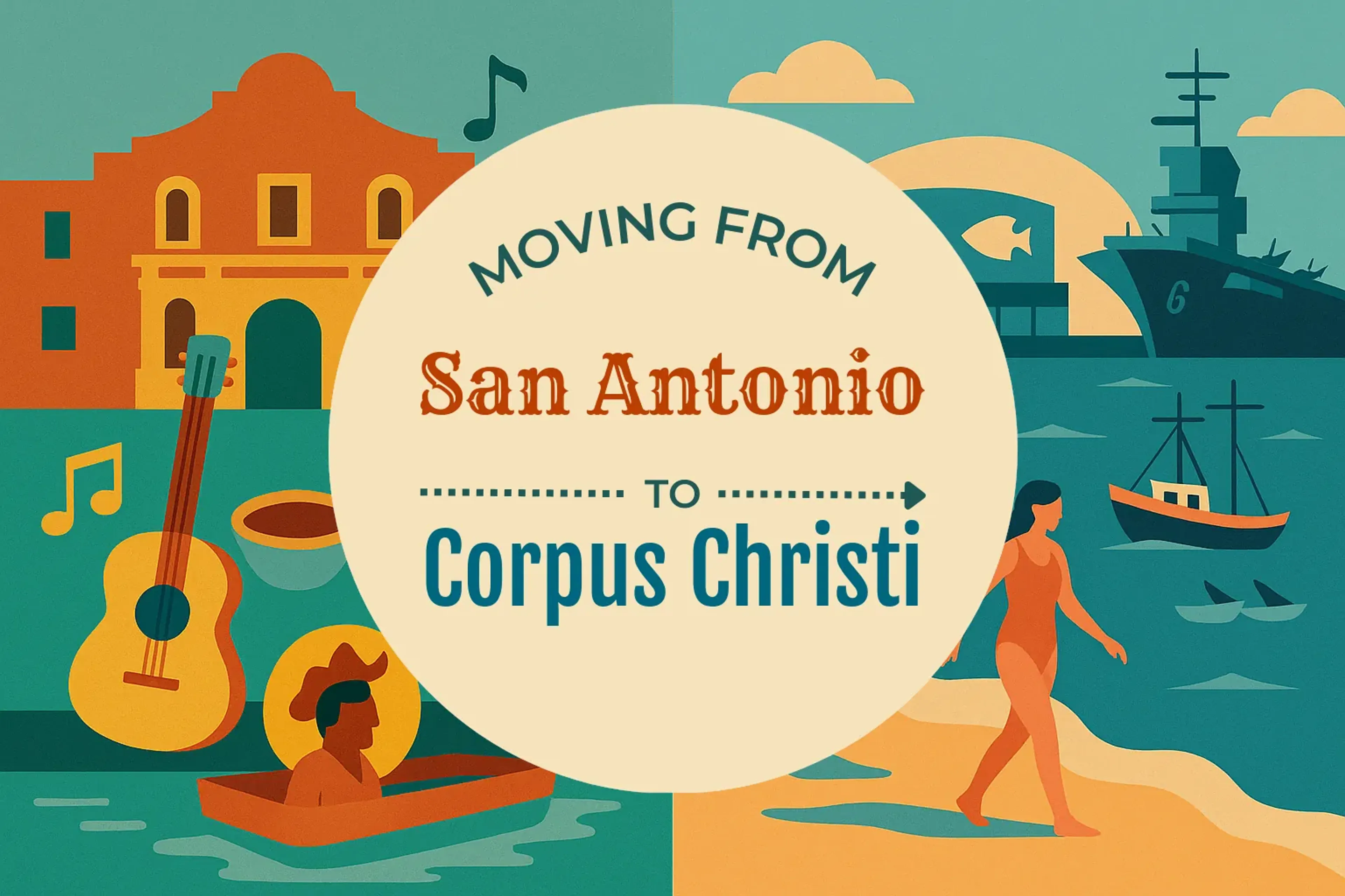 Side-by-side comparison of San Antonio to Corpus Christi moving companies