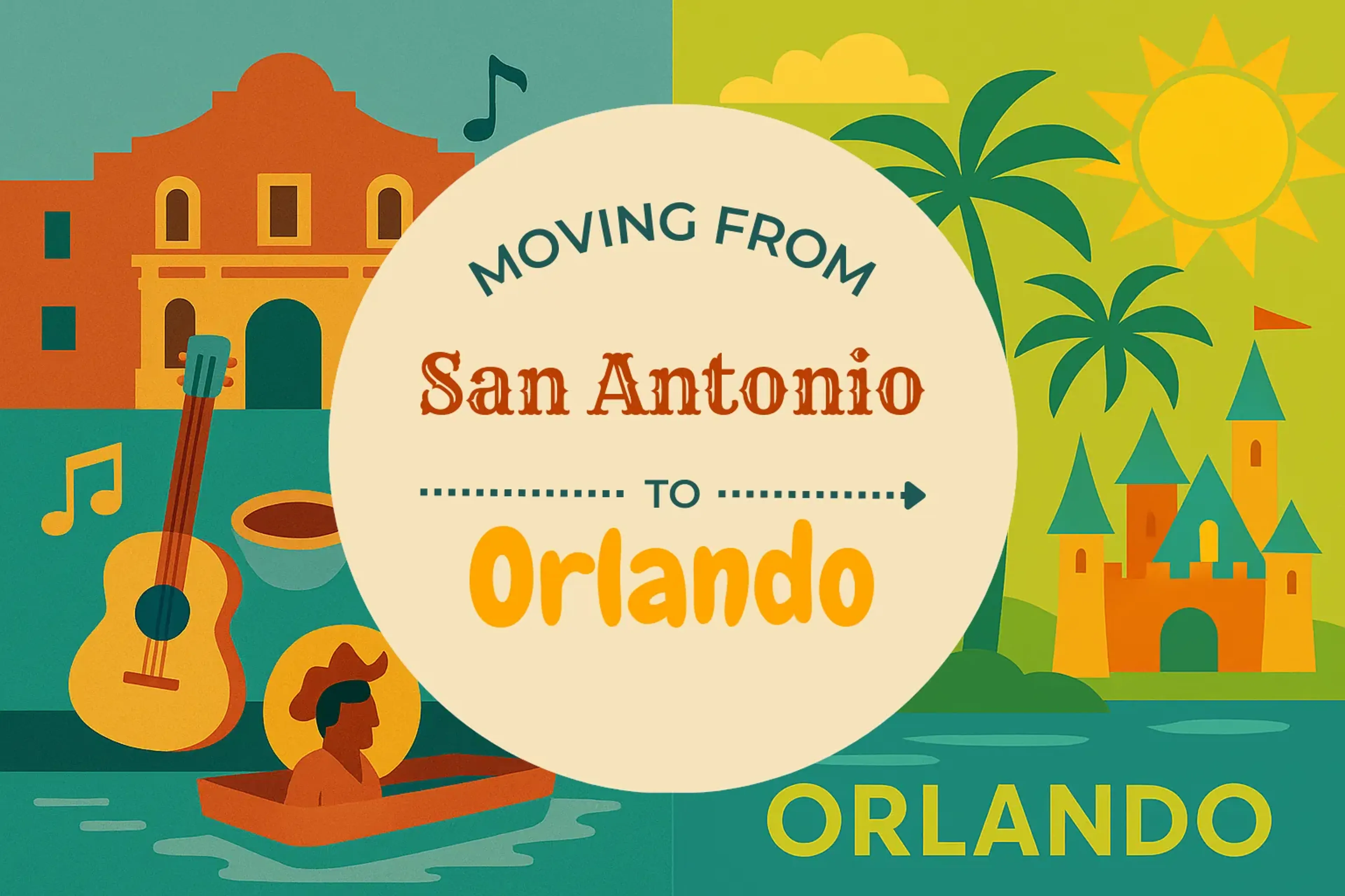 Side-by-side comparison of San Antonio to Orlando moving companies