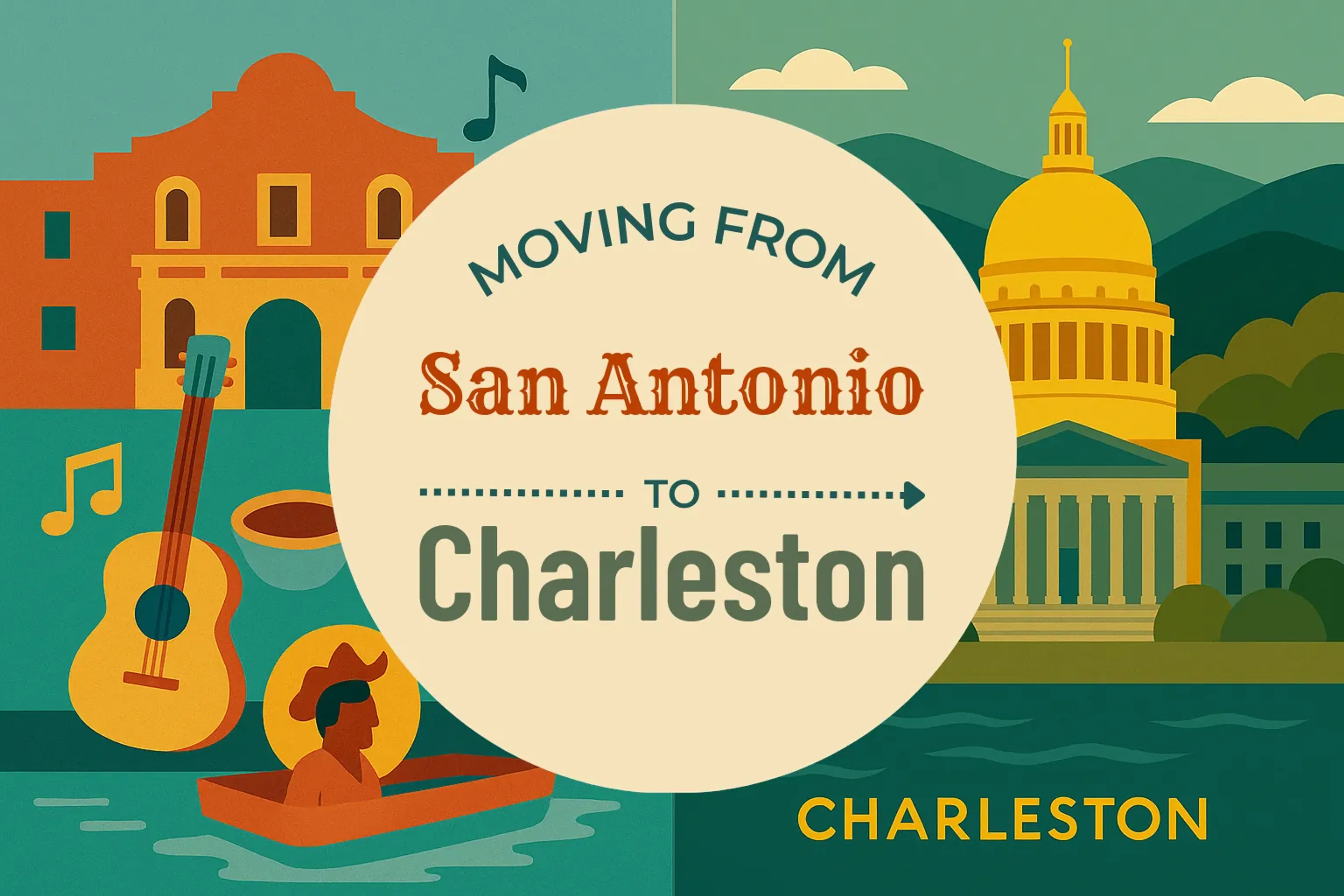 Side-by-side comparison of San Antonio to Charleston moving companies