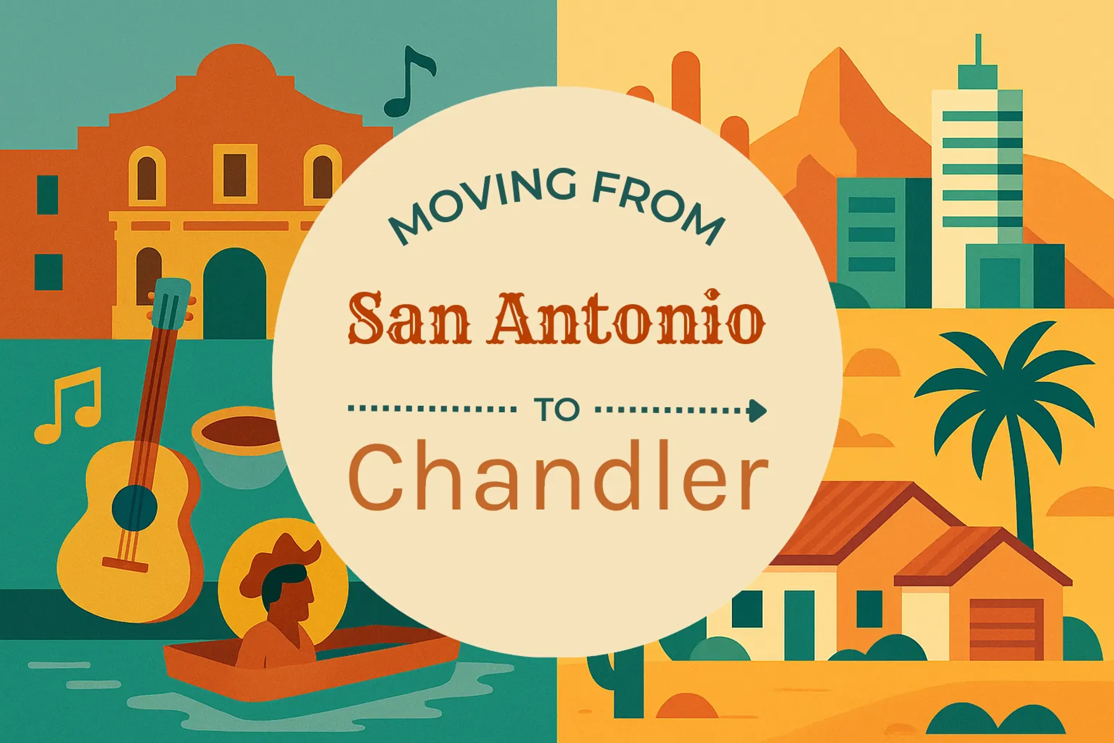 Side-by-side comparison of San Antonio to Chandler moving companies
