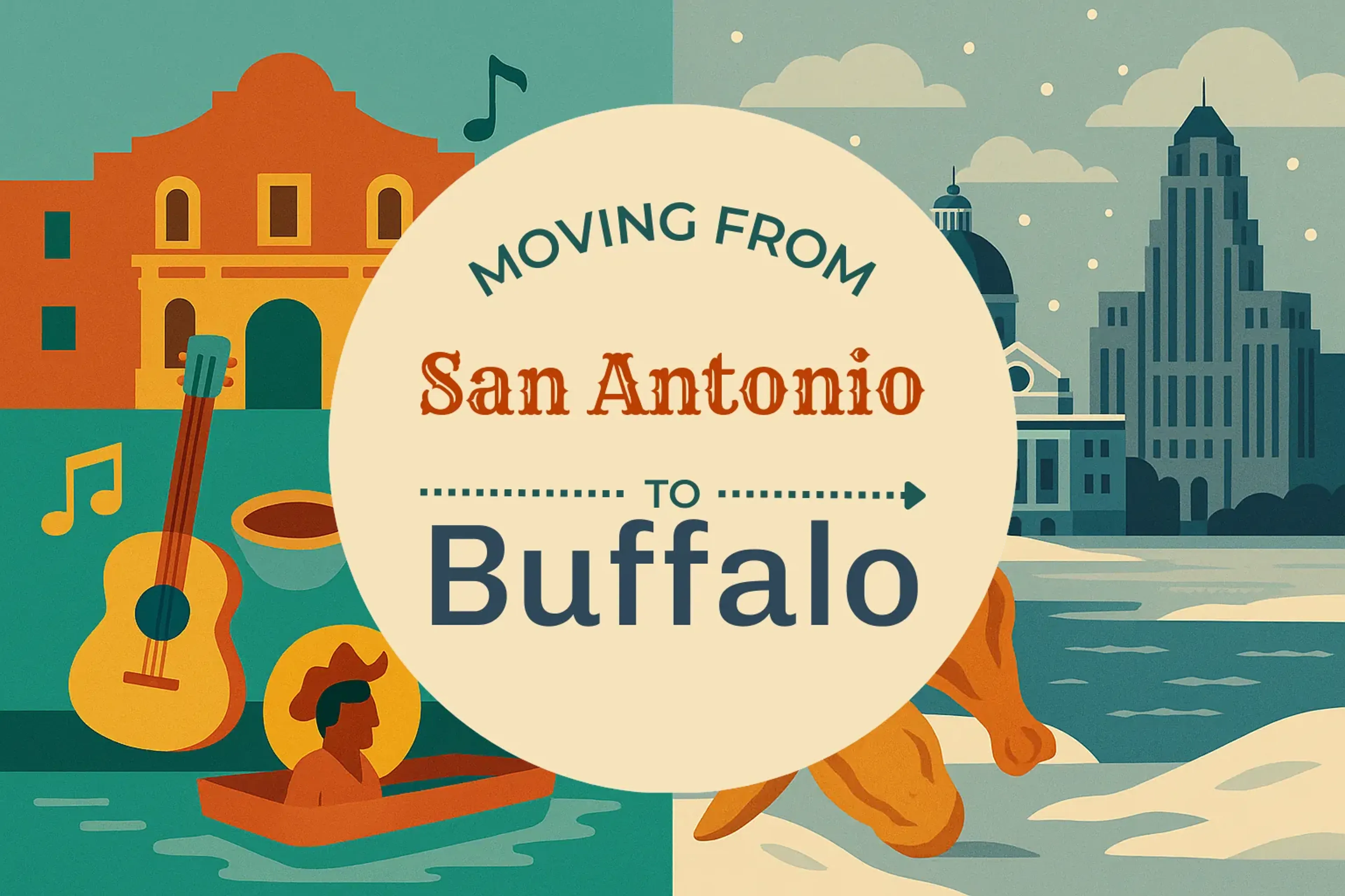 Side-by-side comparison of San Antonio to Buffalo moving companies