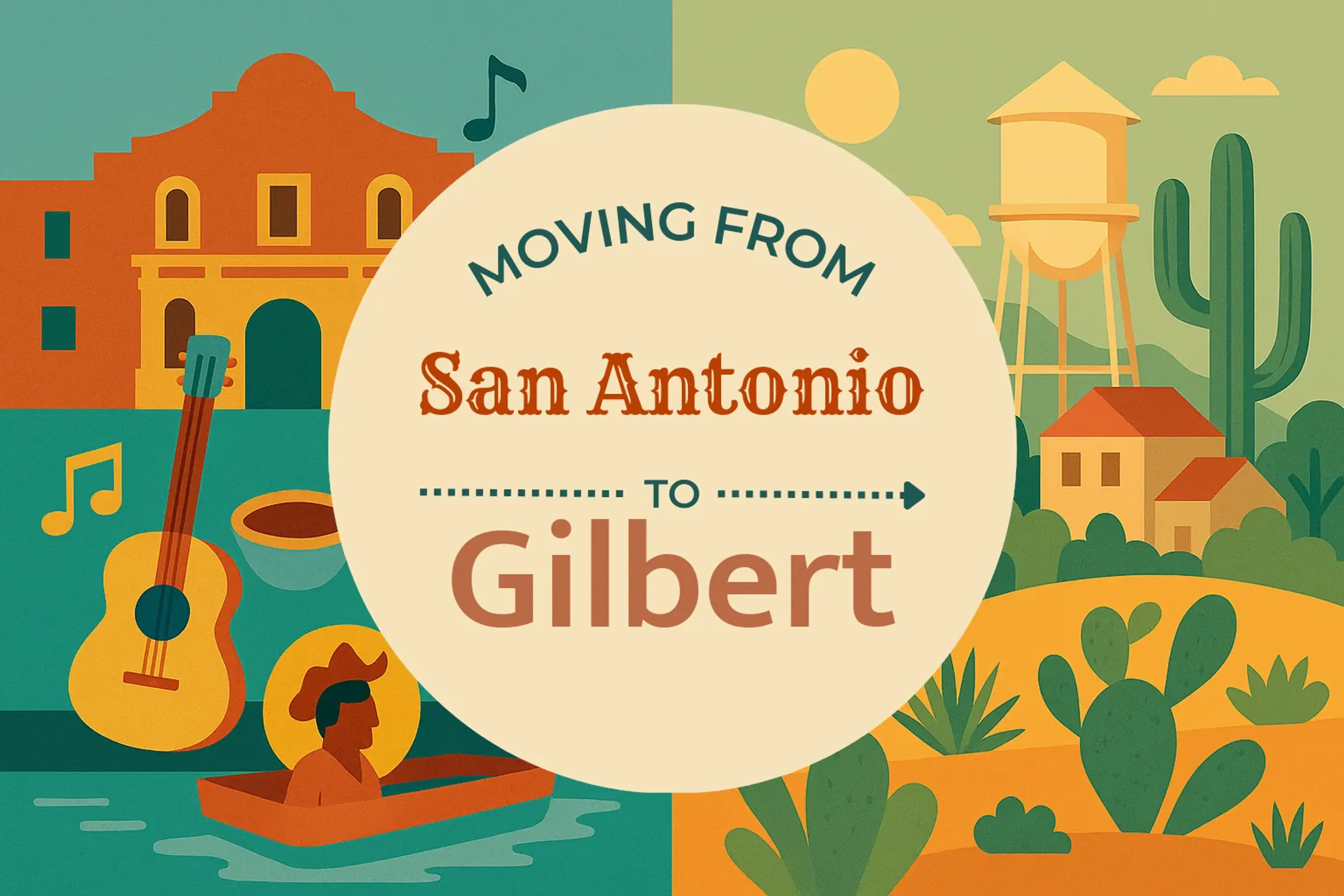 Side-by-side comparison of San Antonio to Gilbert moving companies