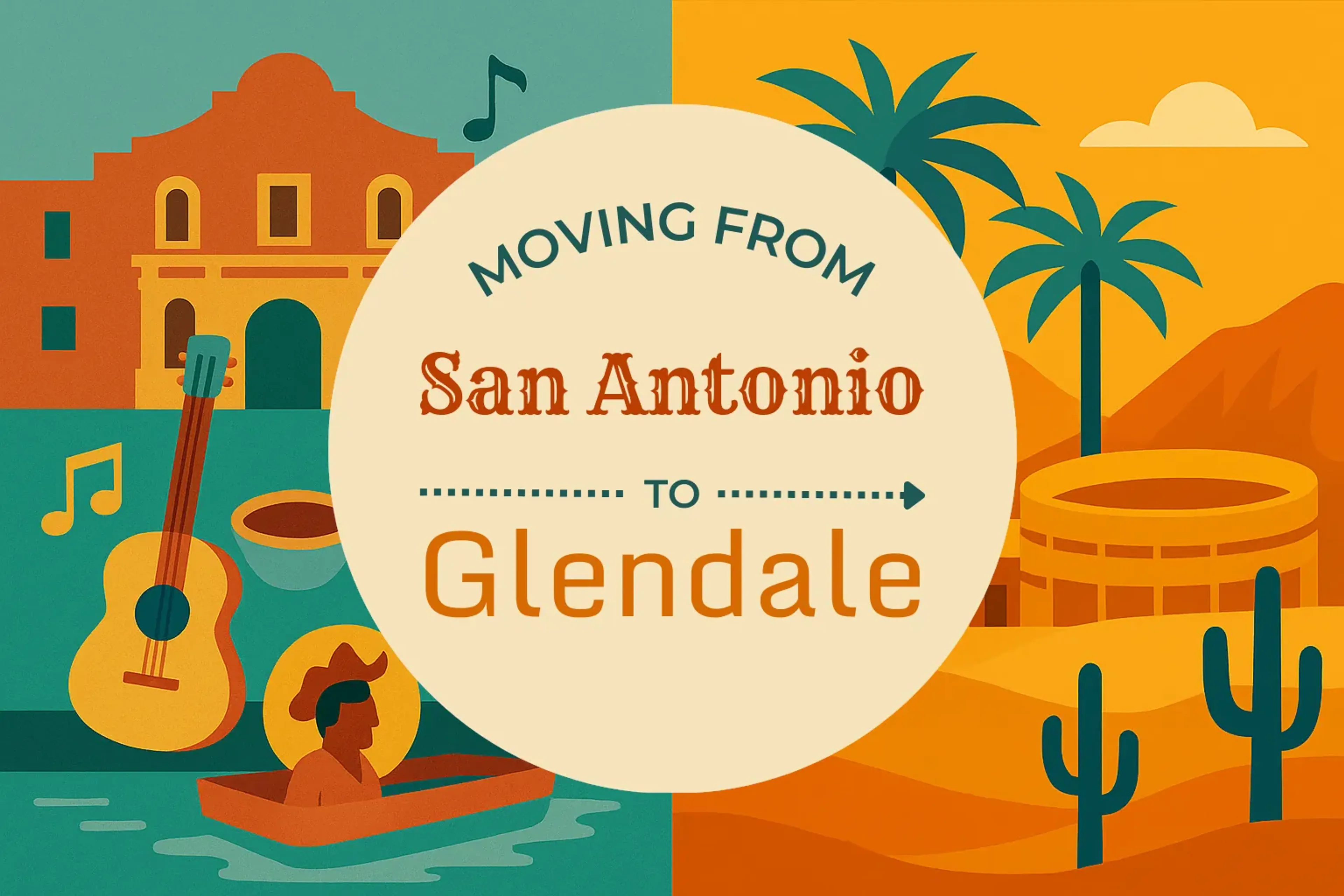 Side-by-side comparison of San Antonio to Glendale moving companies