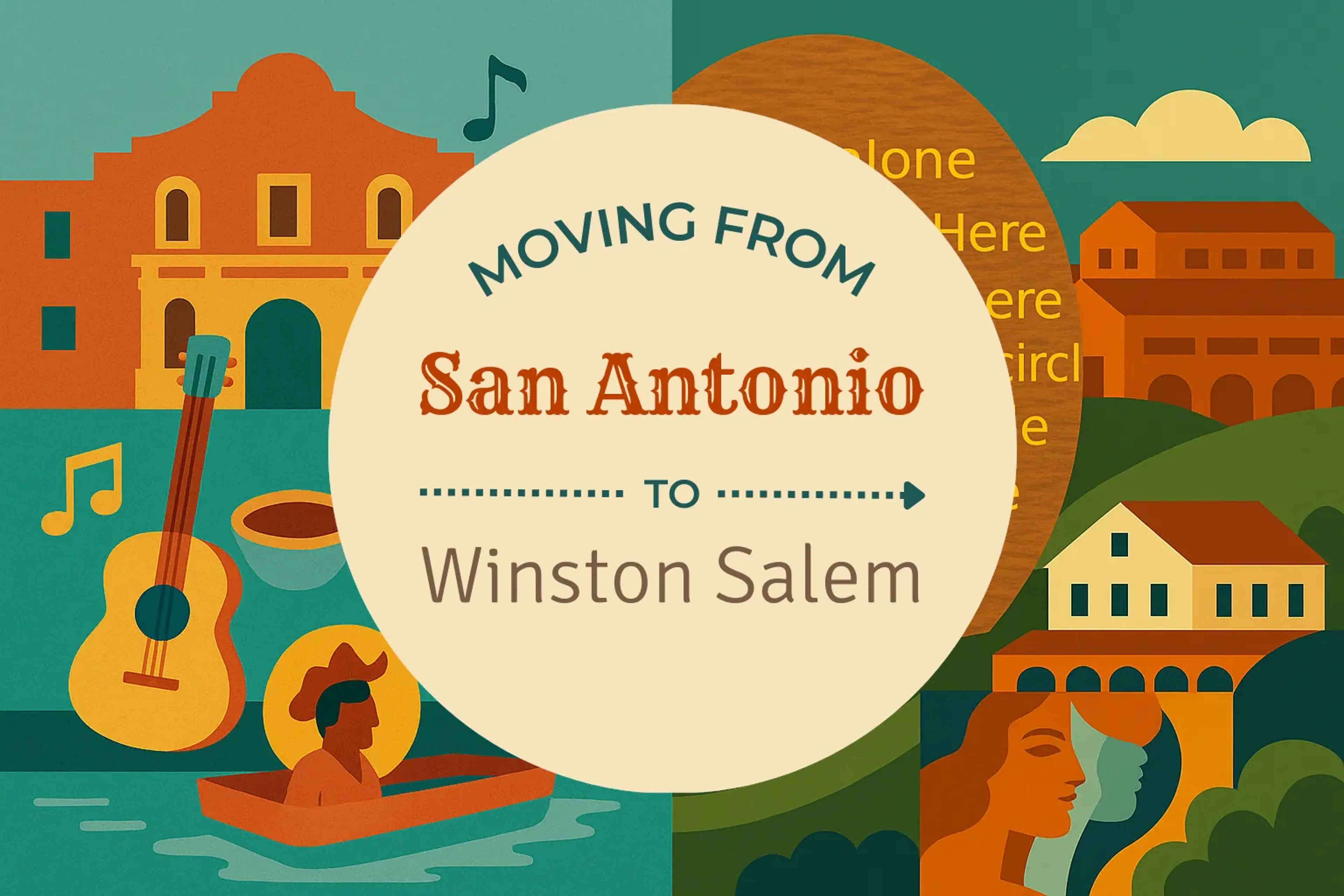 Side-by-side comparison of San Antonio to Winston Salem moving companies