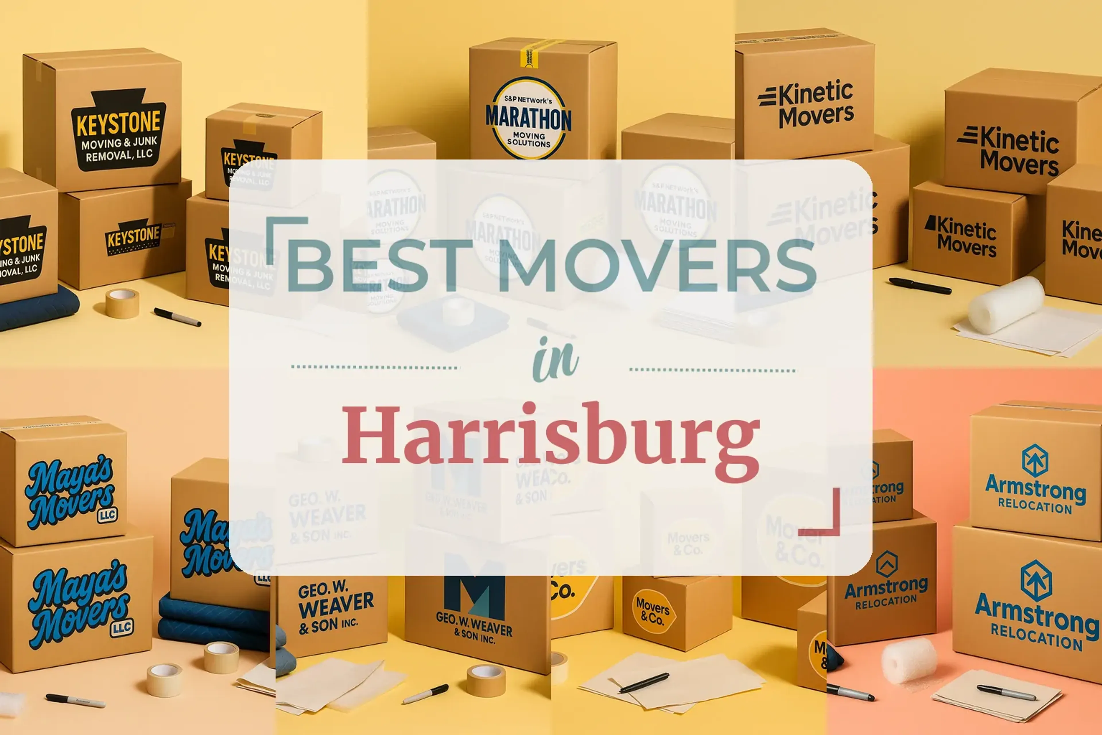 Side-by-side comparison of Harrisburg moving companies