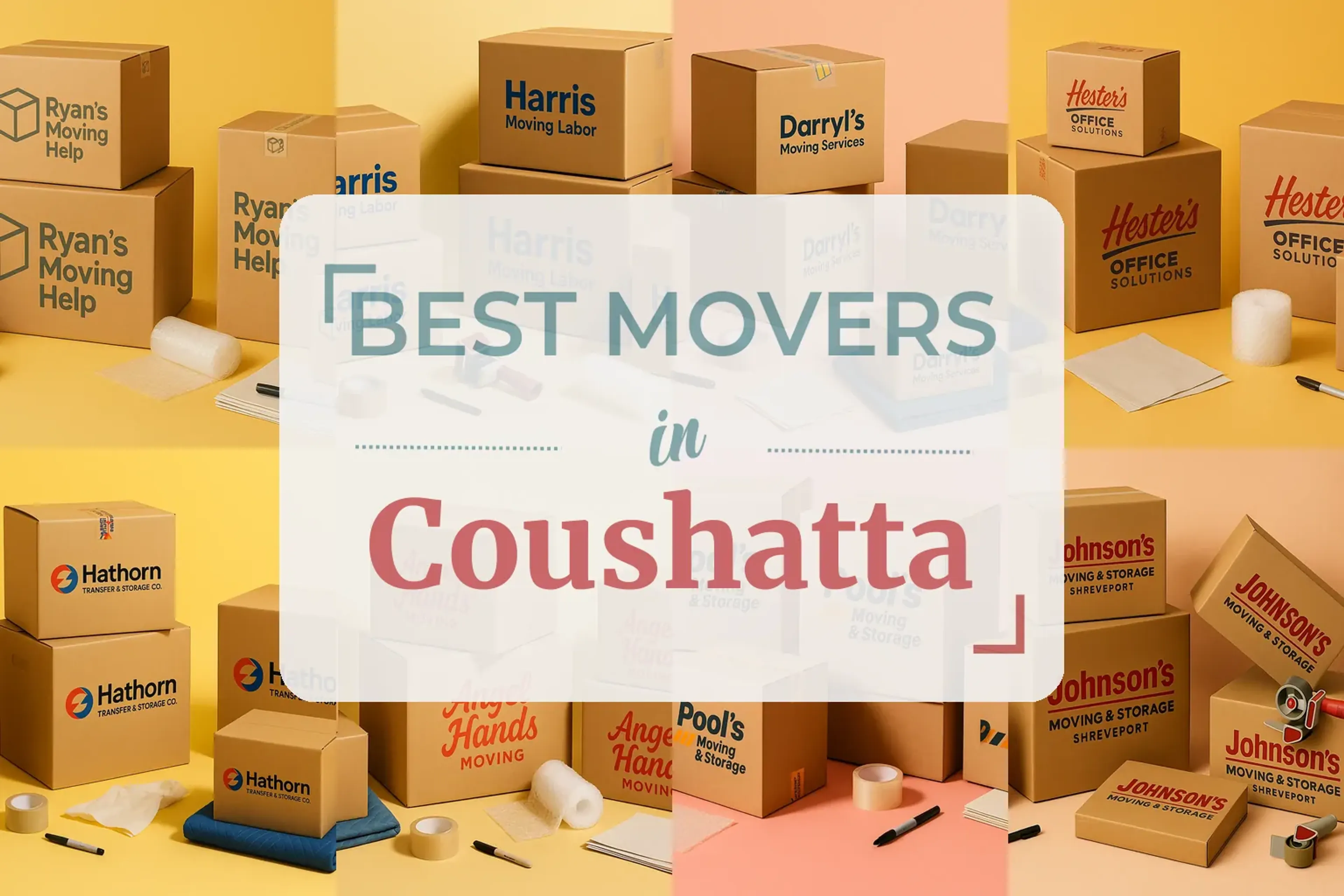 Side-by-side comparison of Coushatta moving companies