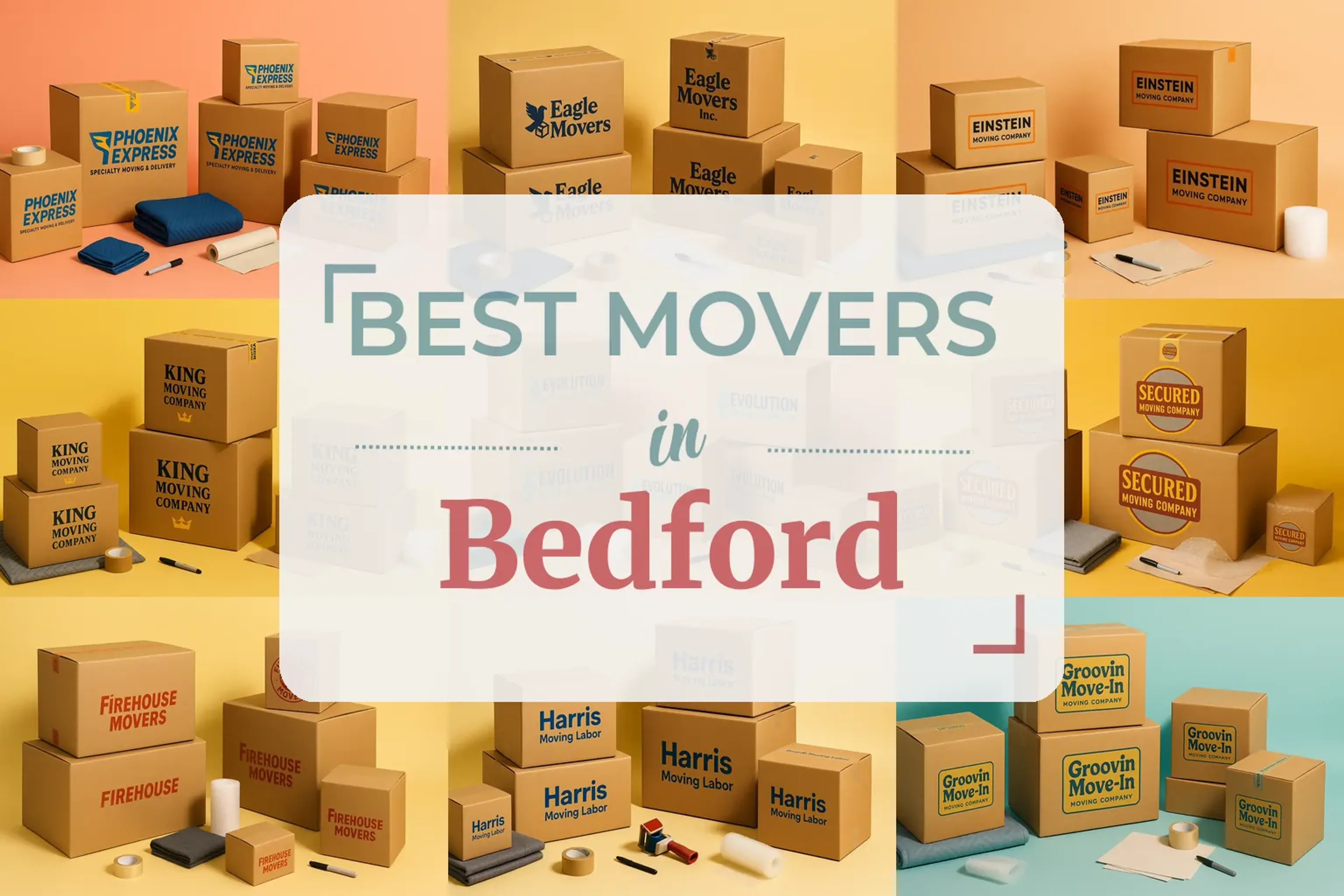 Side-by-side comparison of Bedford moving companies