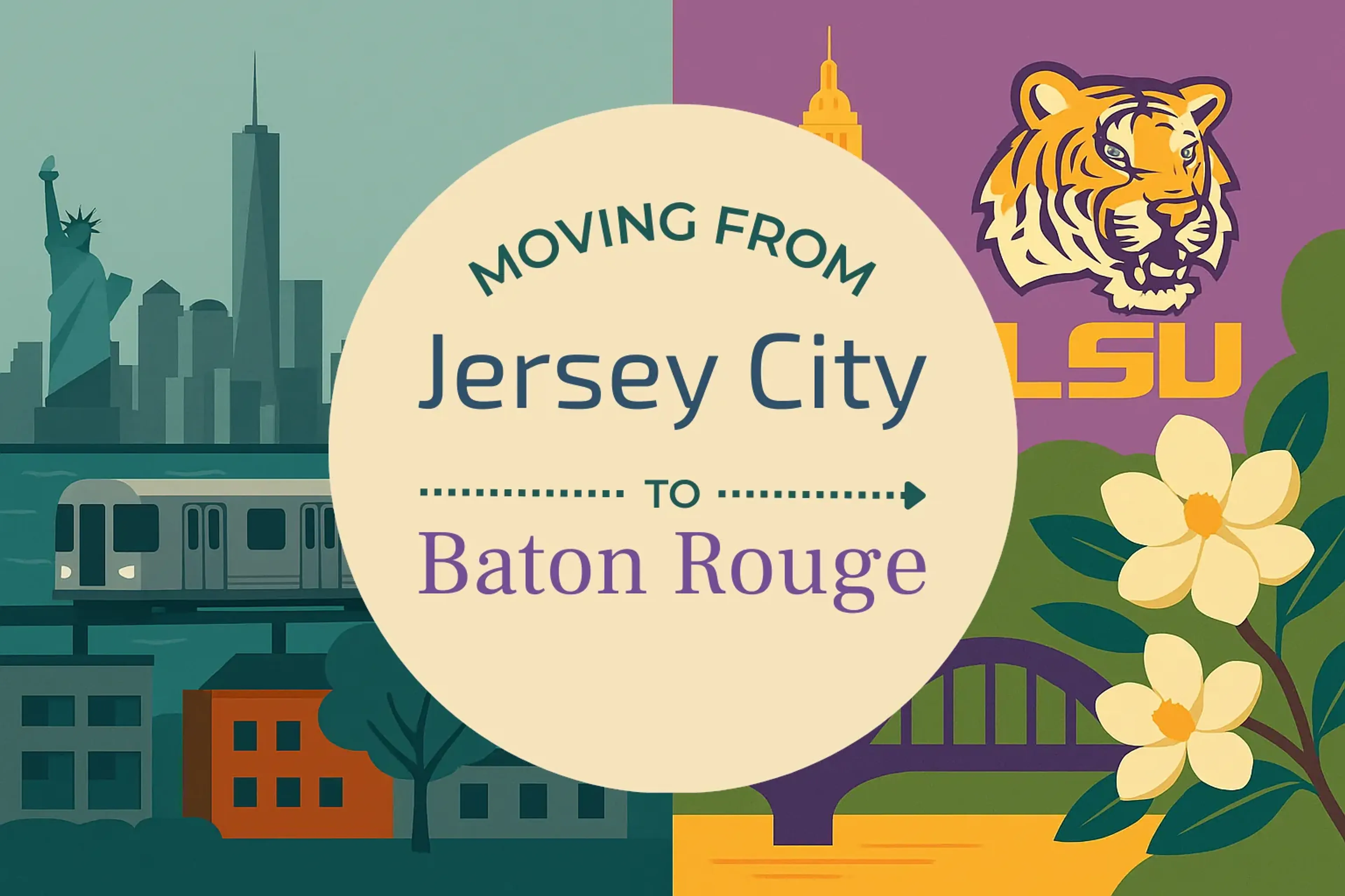 Side-by-side comparison of Jersey City to Baton Rouge moving companies