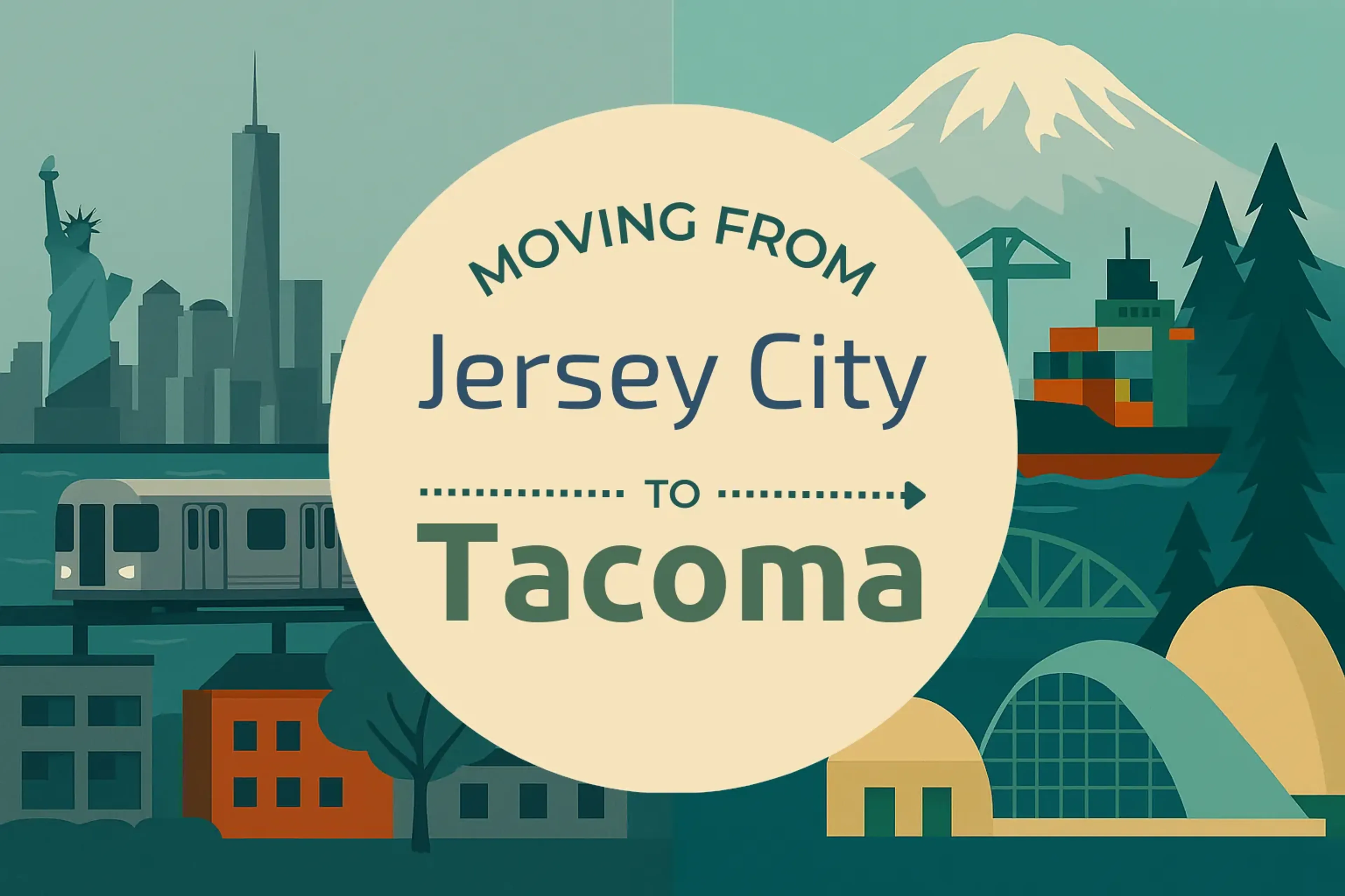 Side-by-side comparison of Jersey City to Tacoma moving companies