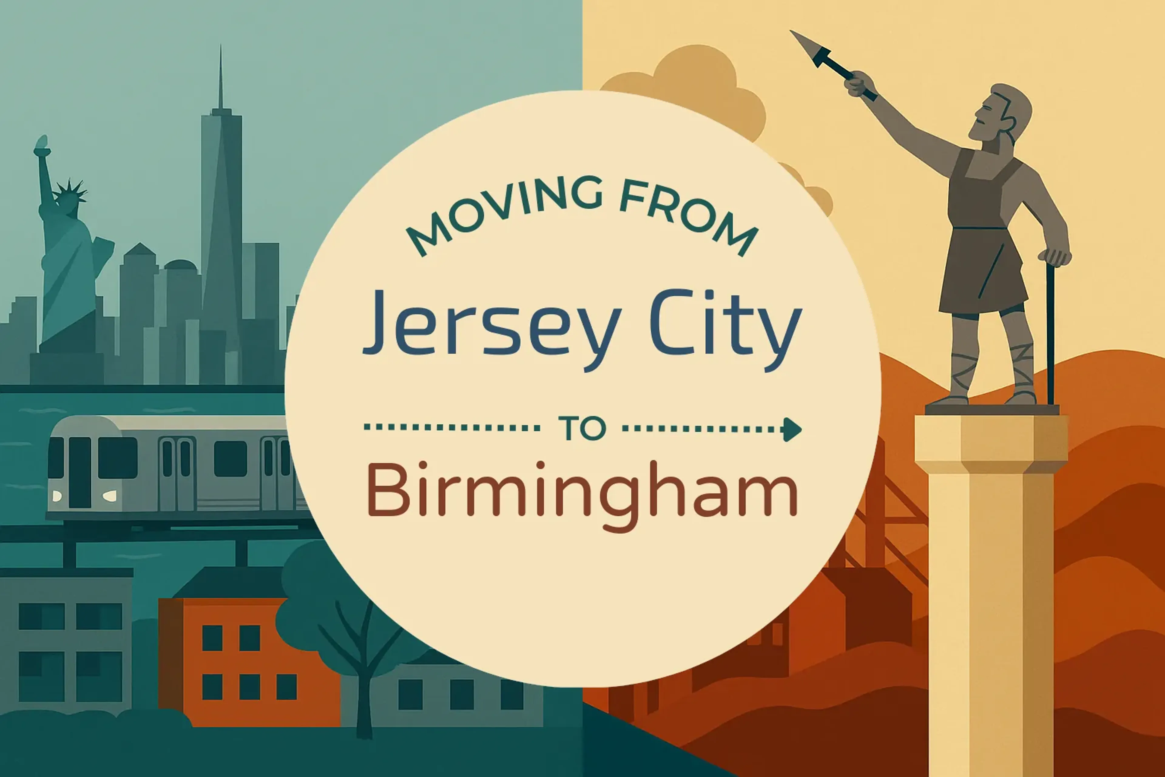 Side-by-side comparison of Jersey City to Birmingham moving companies