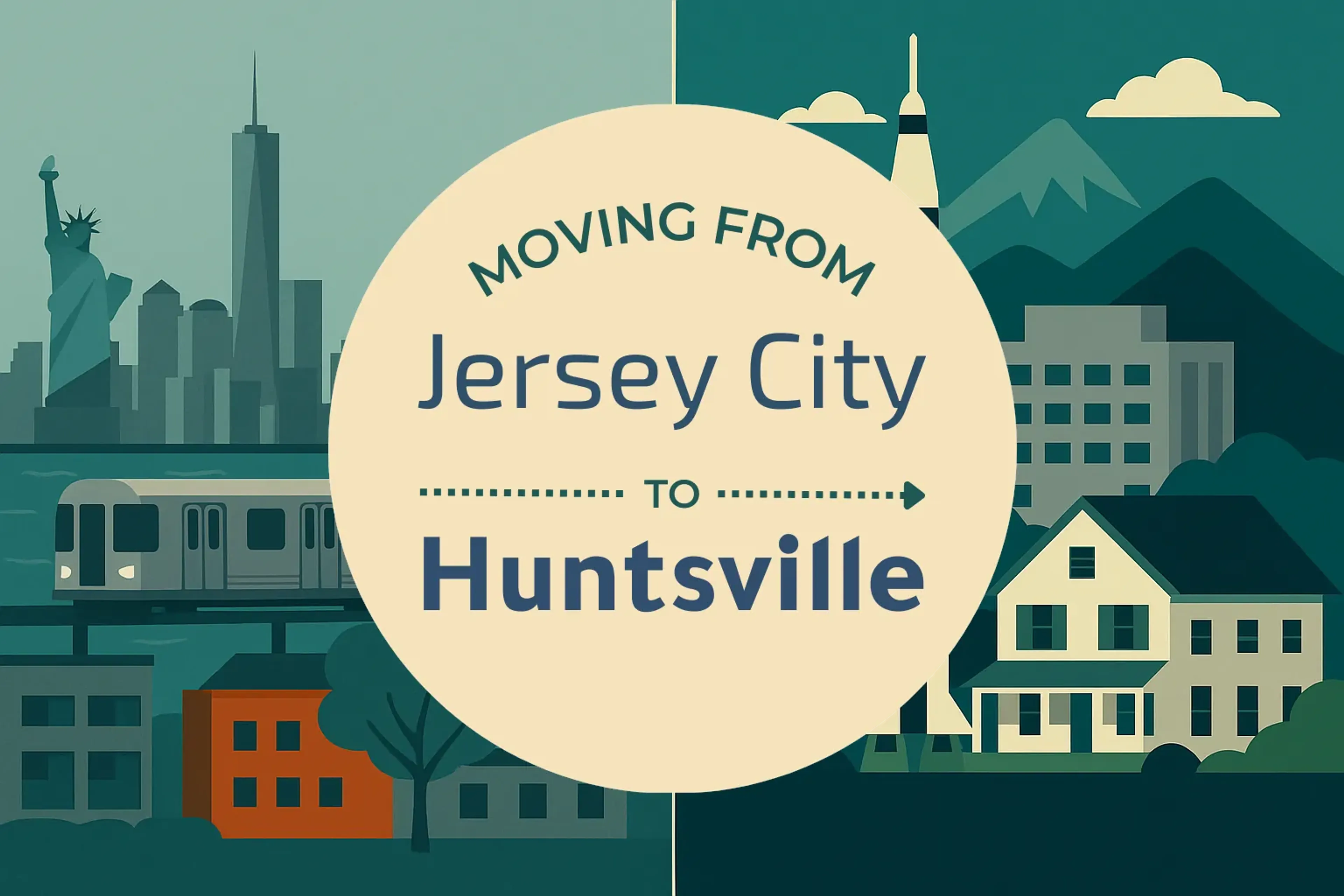 Side-by-side comparison of Jersey City to Huntsville moving companies